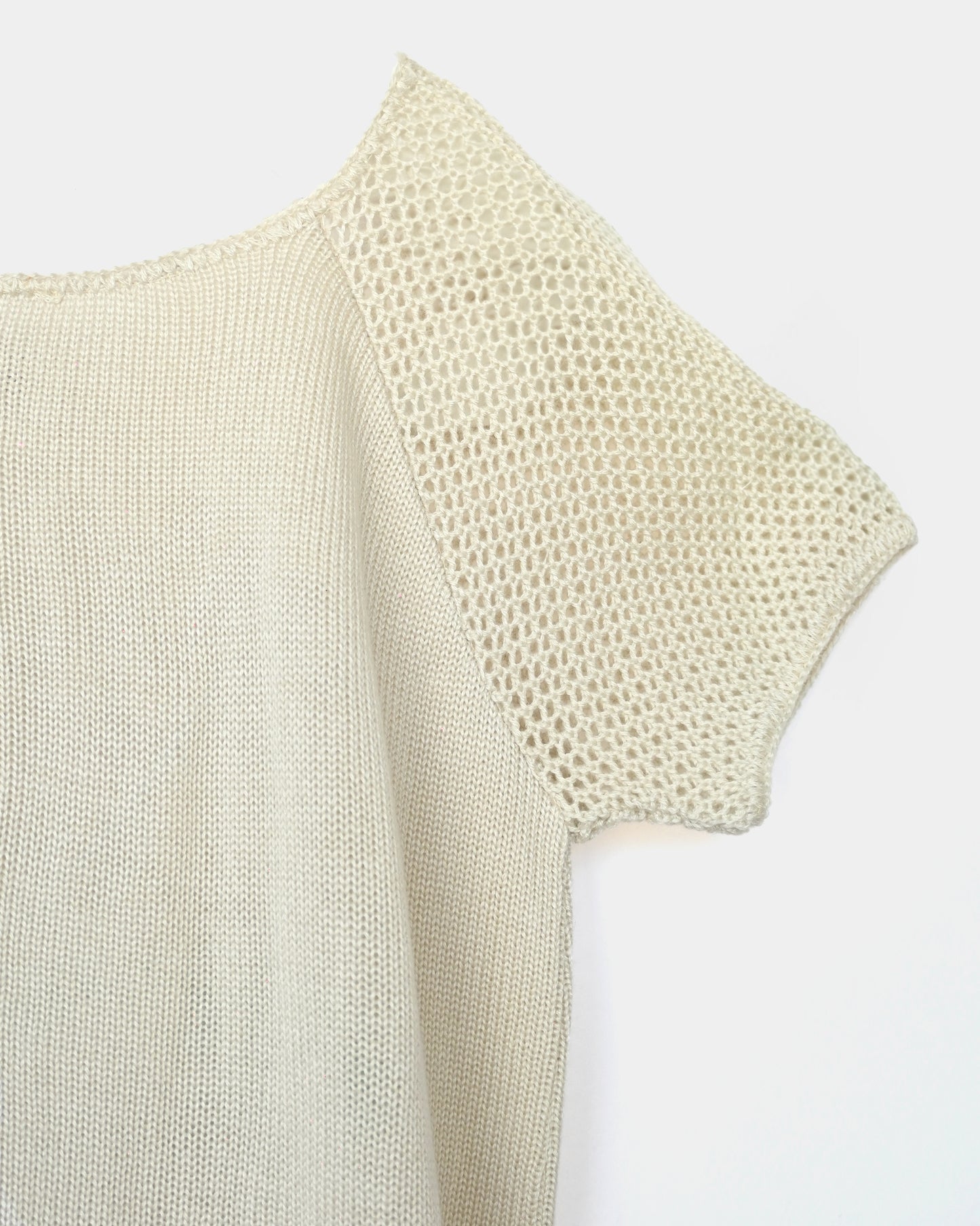 70'S Knit Top - Ivory