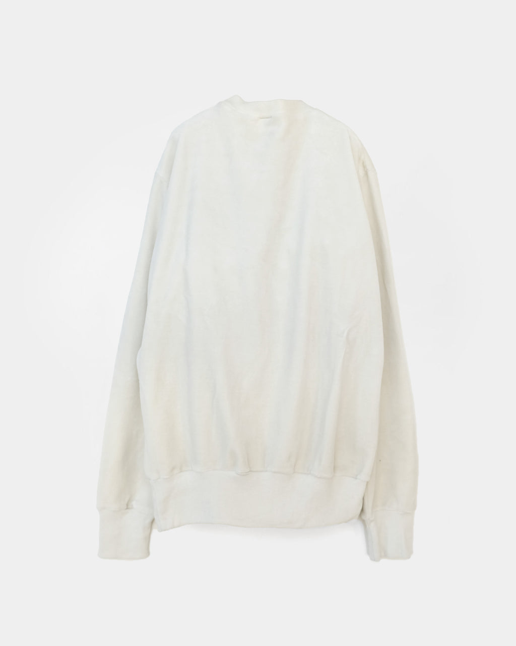 Cotton Velour Sweatshirts - White