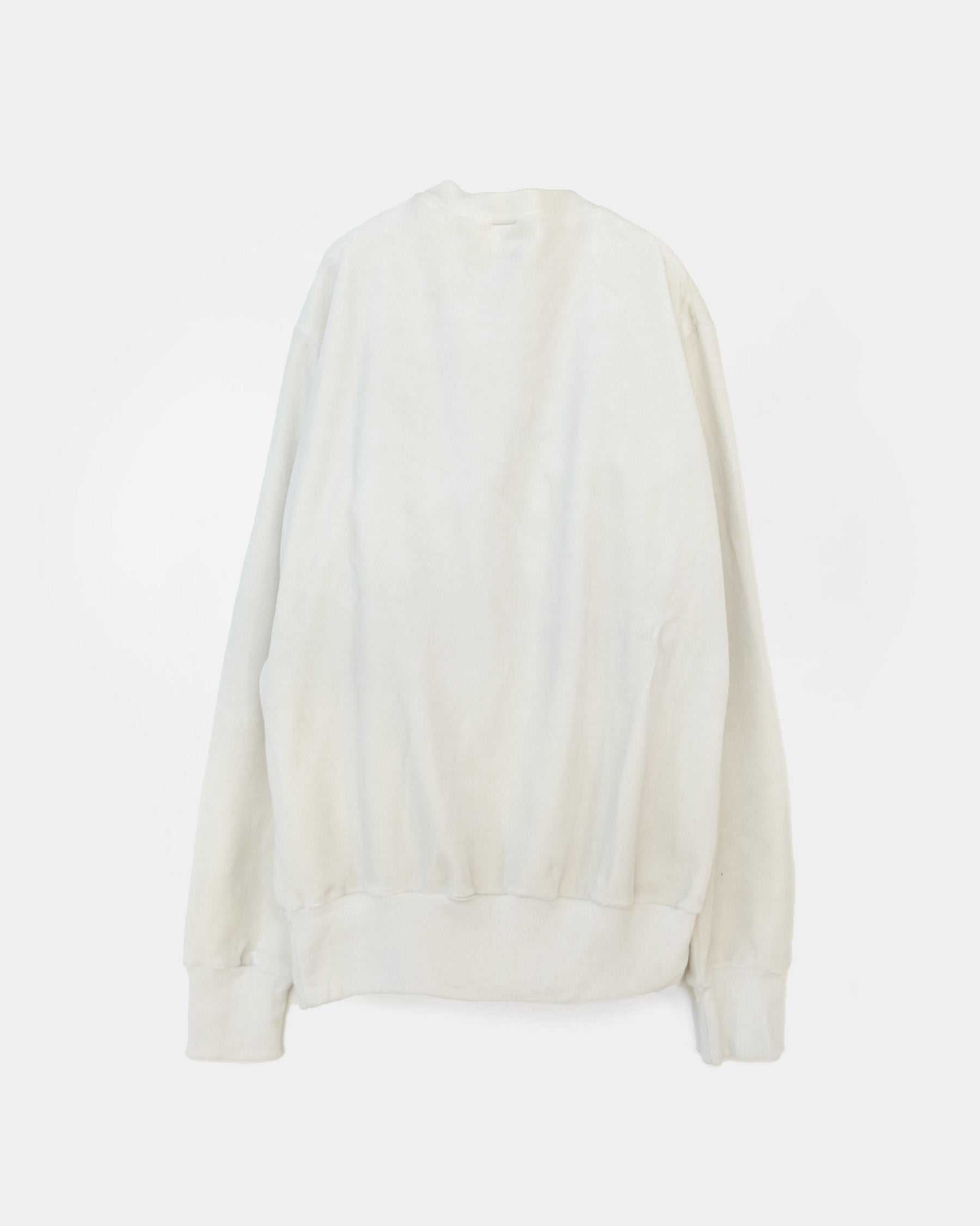Cotton Velour Sweatshirts - White
