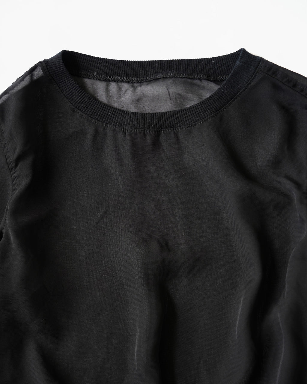 Sheer Blouson Pullover
