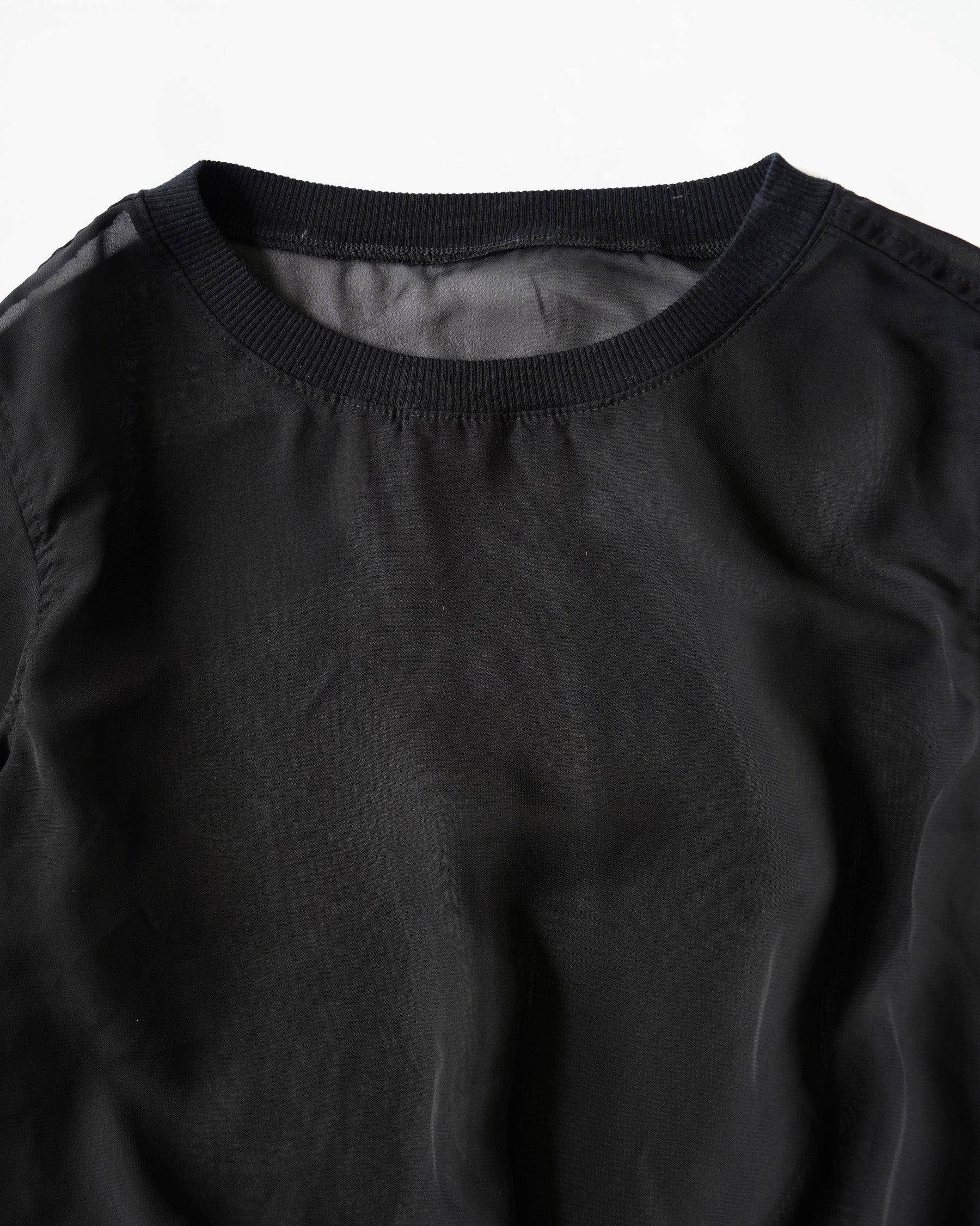 Sheer Blouson Pullover