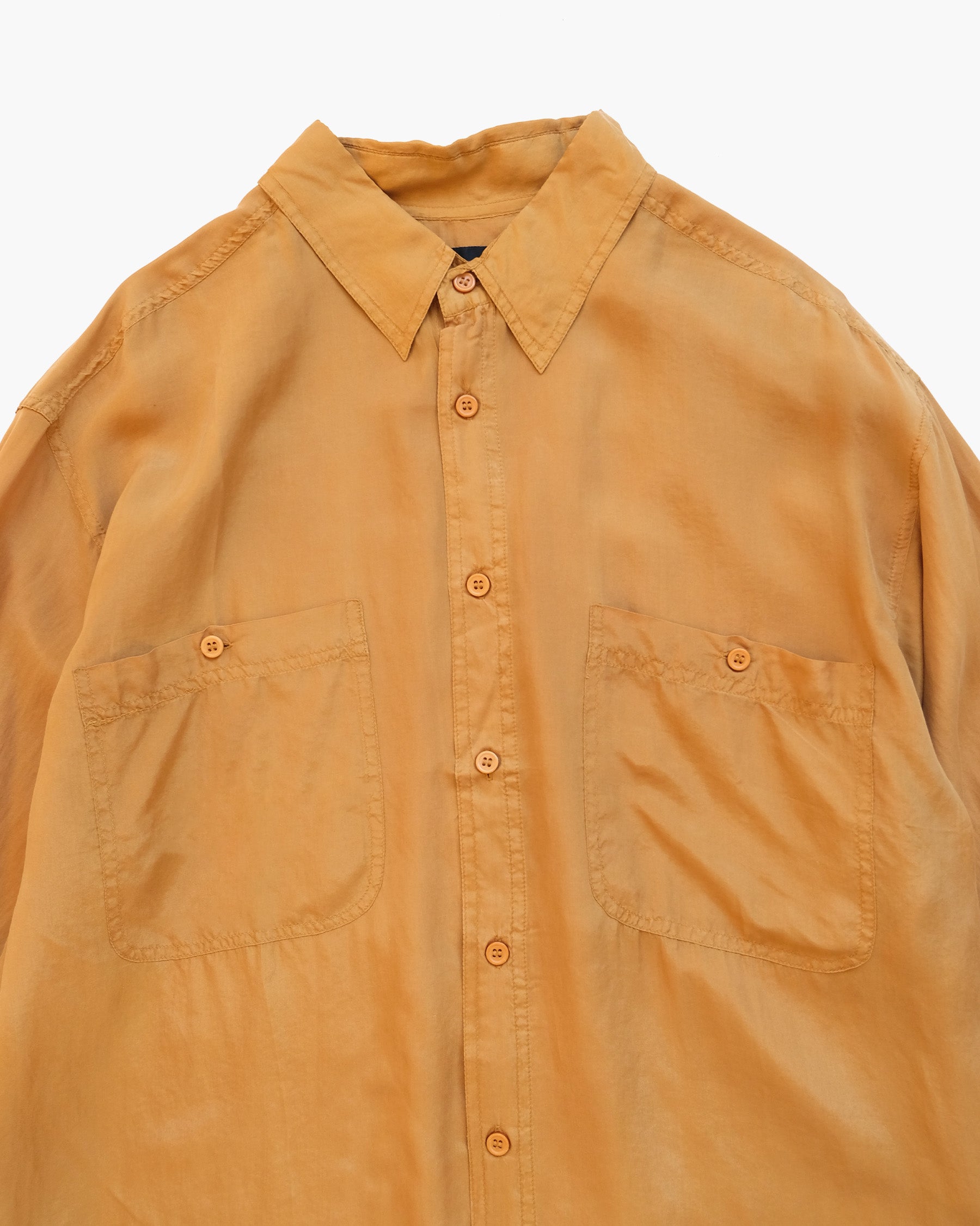 N.O.S  100% Silk Shirts - Yellow