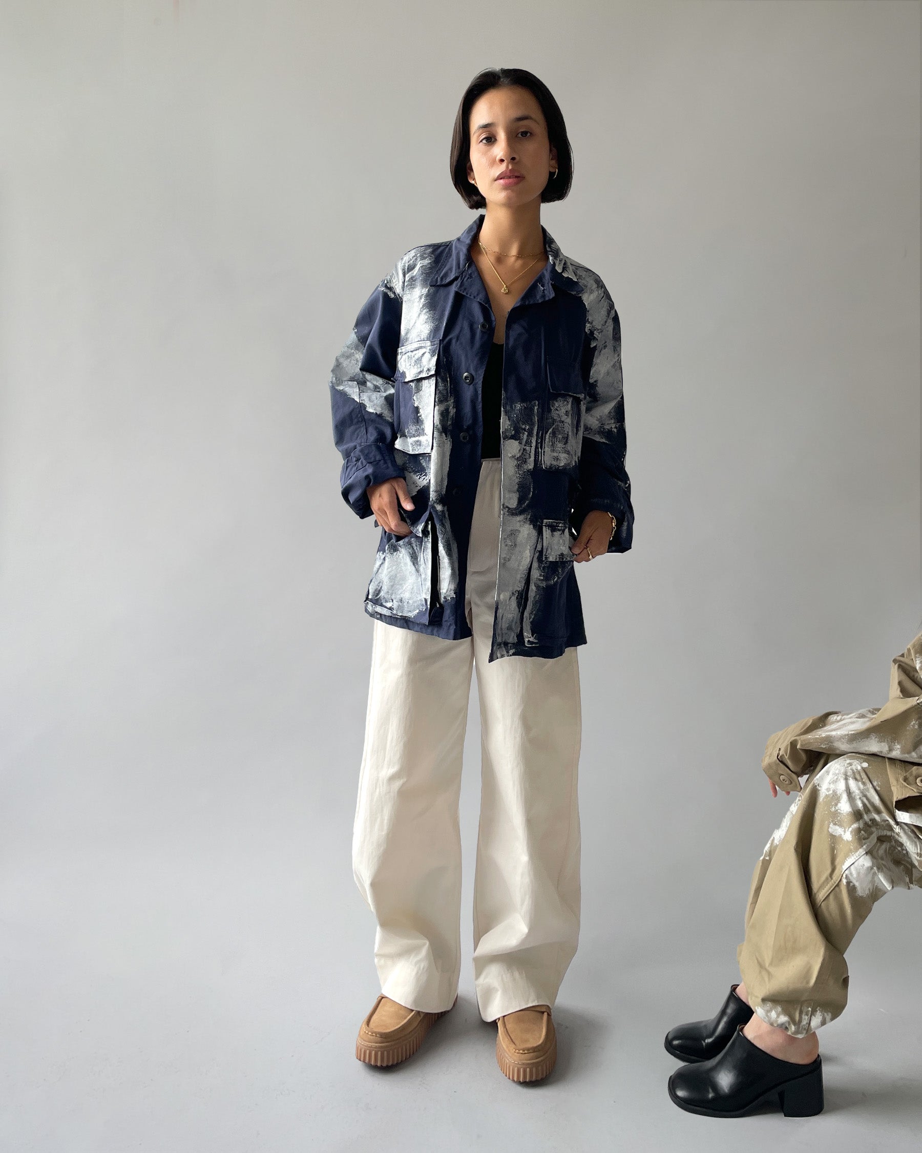 404irregular - Painted BDU Jacket - Navy