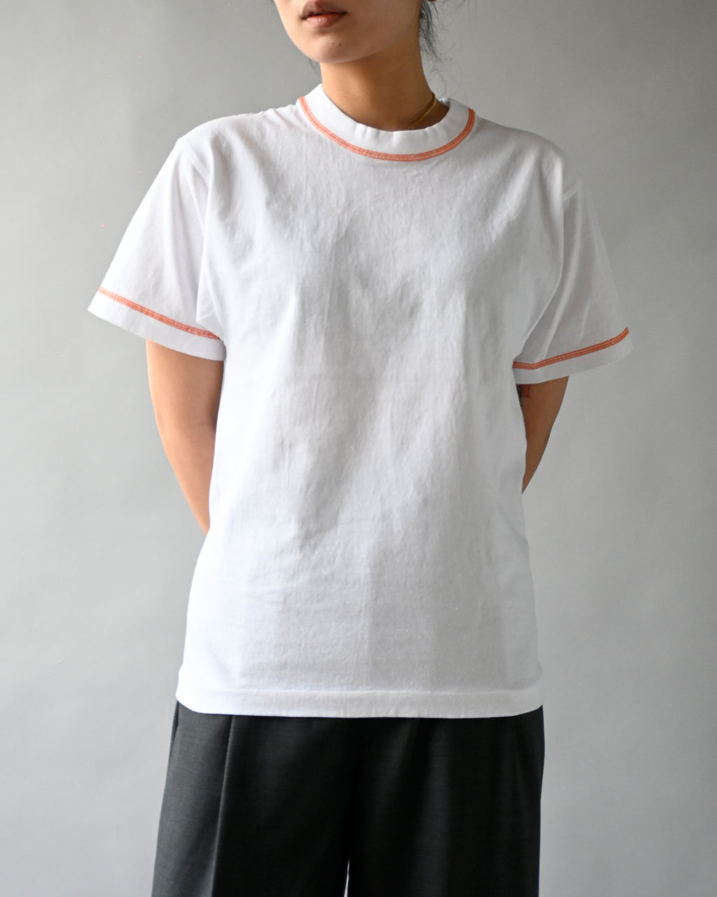 404 Orange Stitched S/S Tee