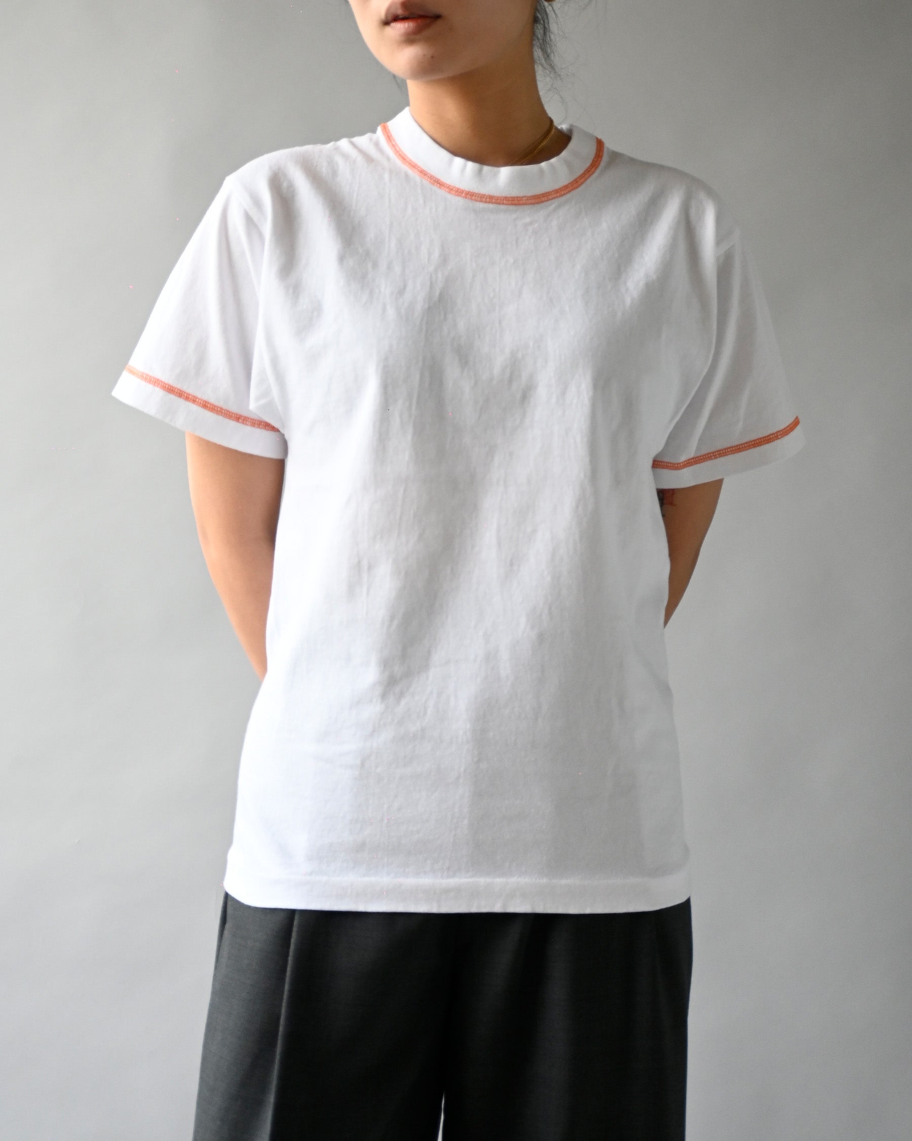 404 Orange Stitched S/S Tee