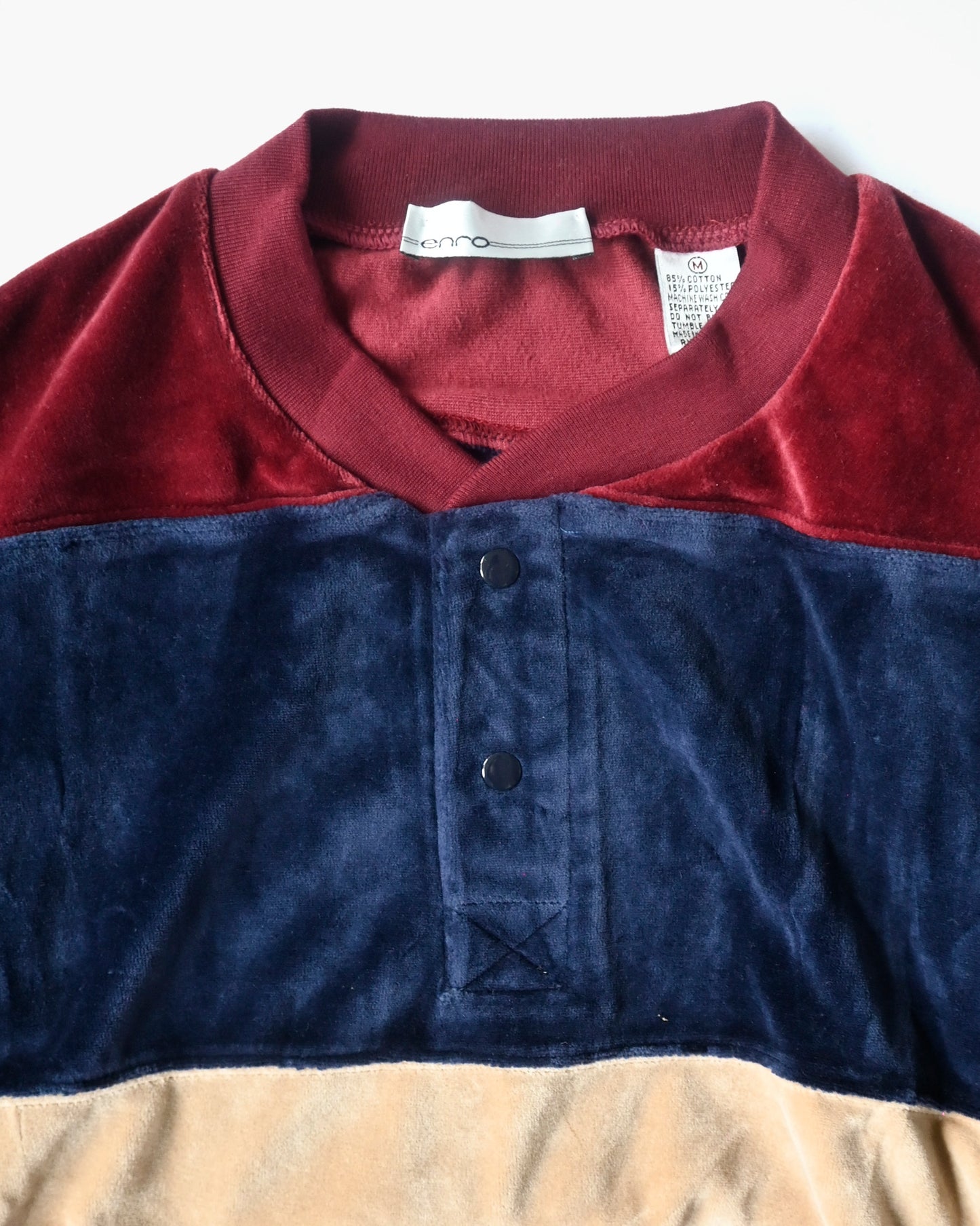 80's Cotton Velour Pullover