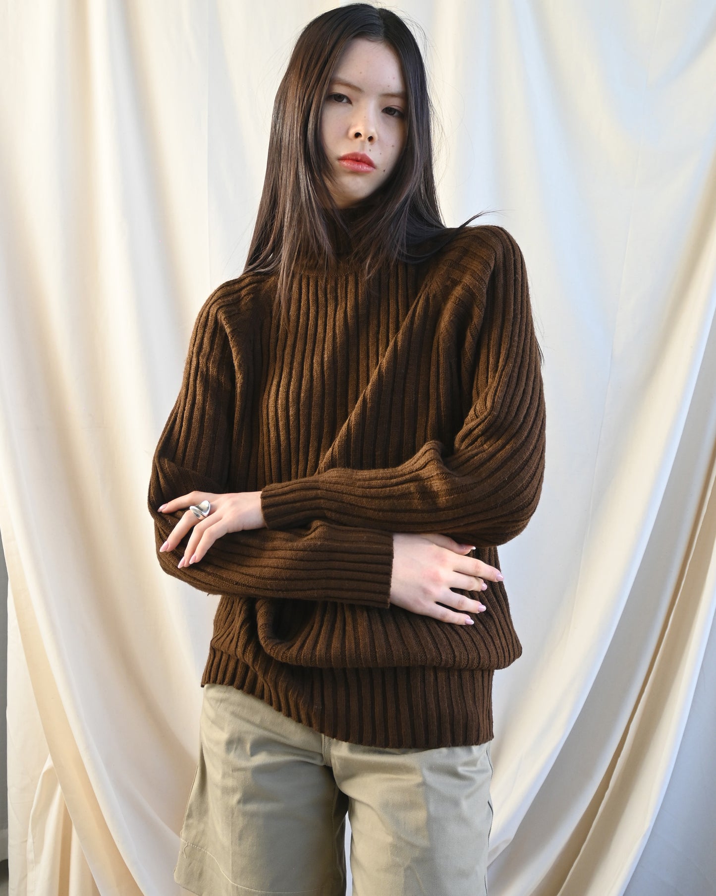 NOS Turtleneck Sweater Brown