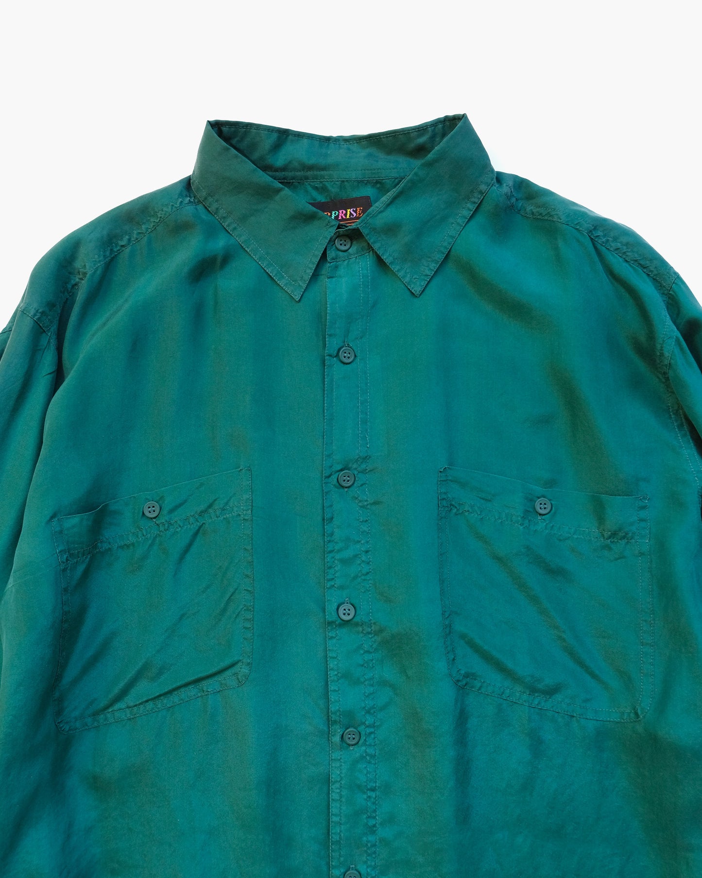N.O.S  100% Silk Shirts - Green