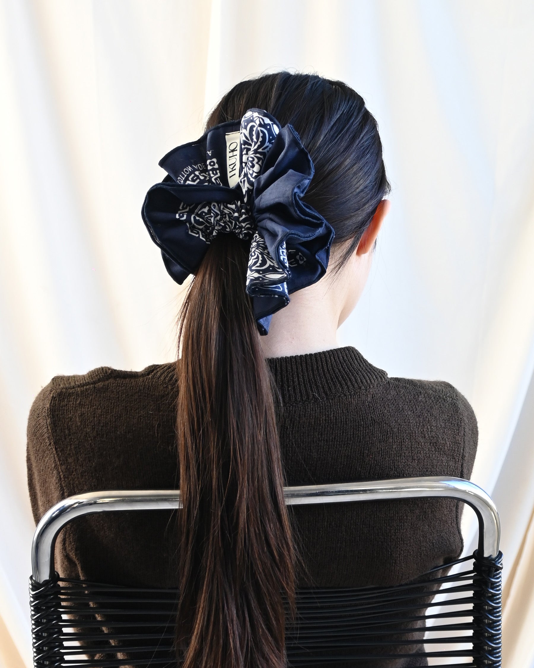 [IKUHO x 404] Hand Made Chouchou - Blue