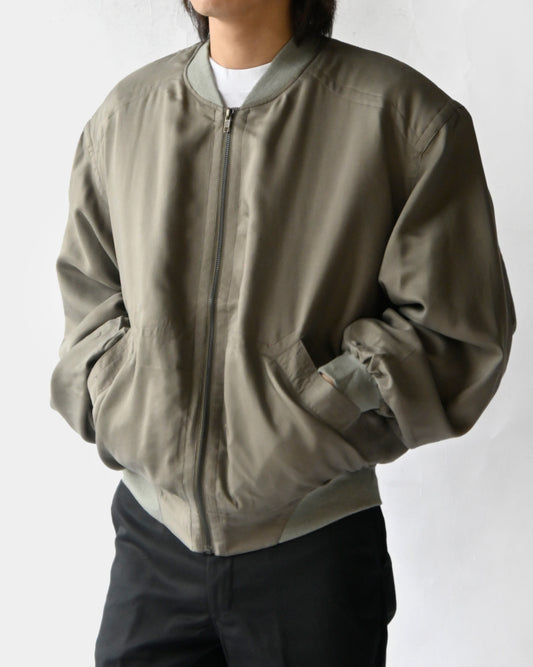 100% Silk Zip Up Jacket