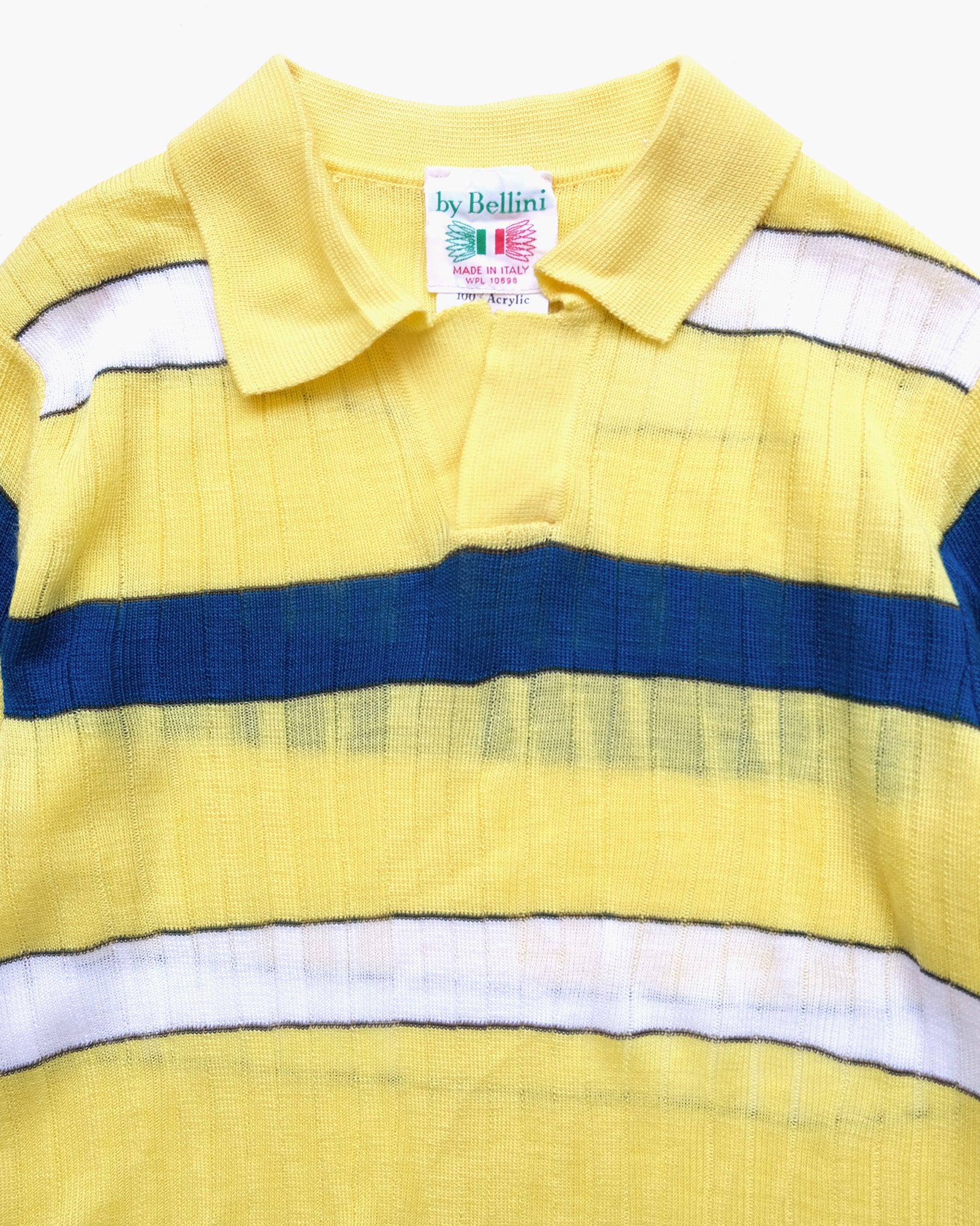 Design Acrylic Knit Polo Made in Italy