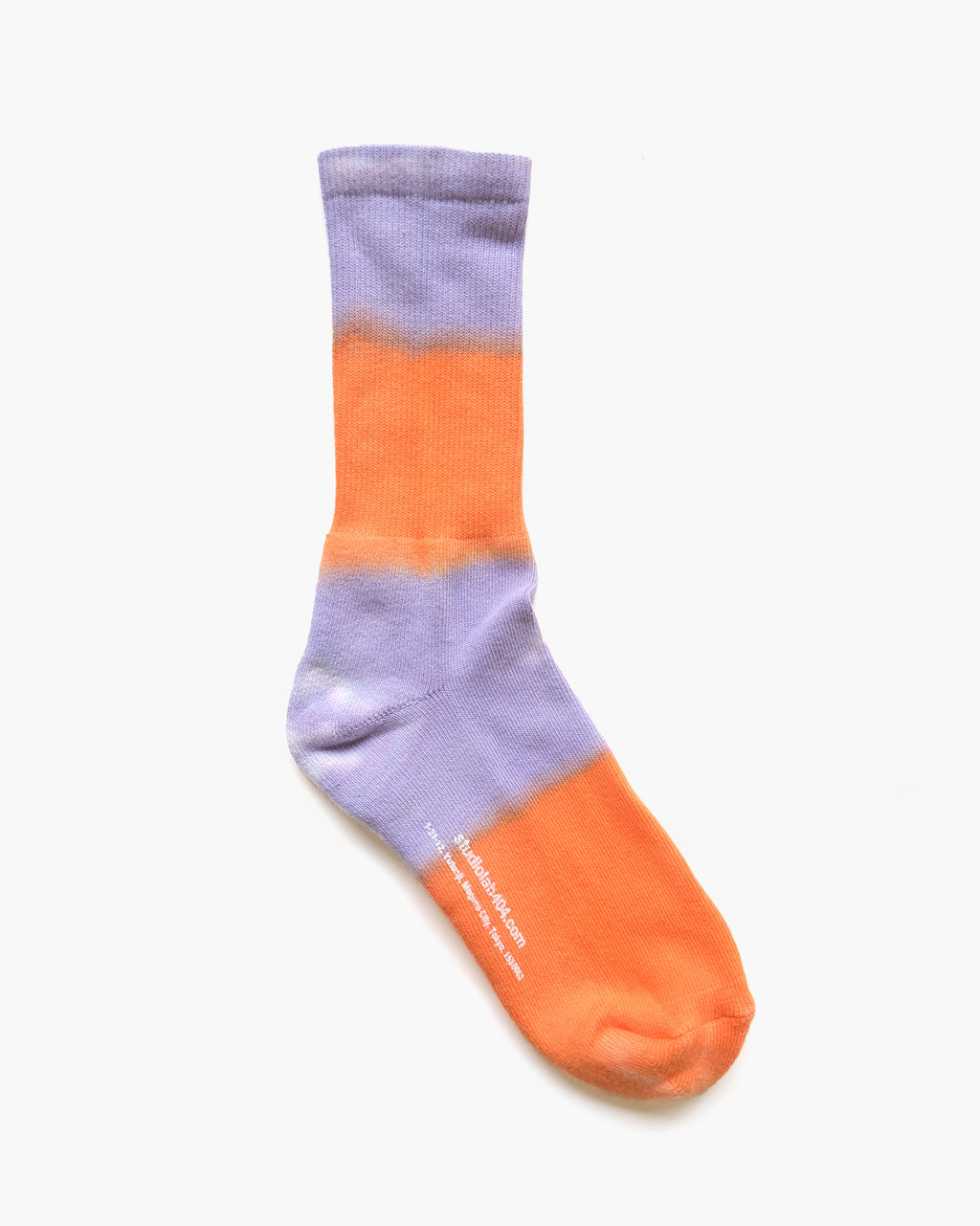 404 Gradation Pile Socks - Purple x Orange