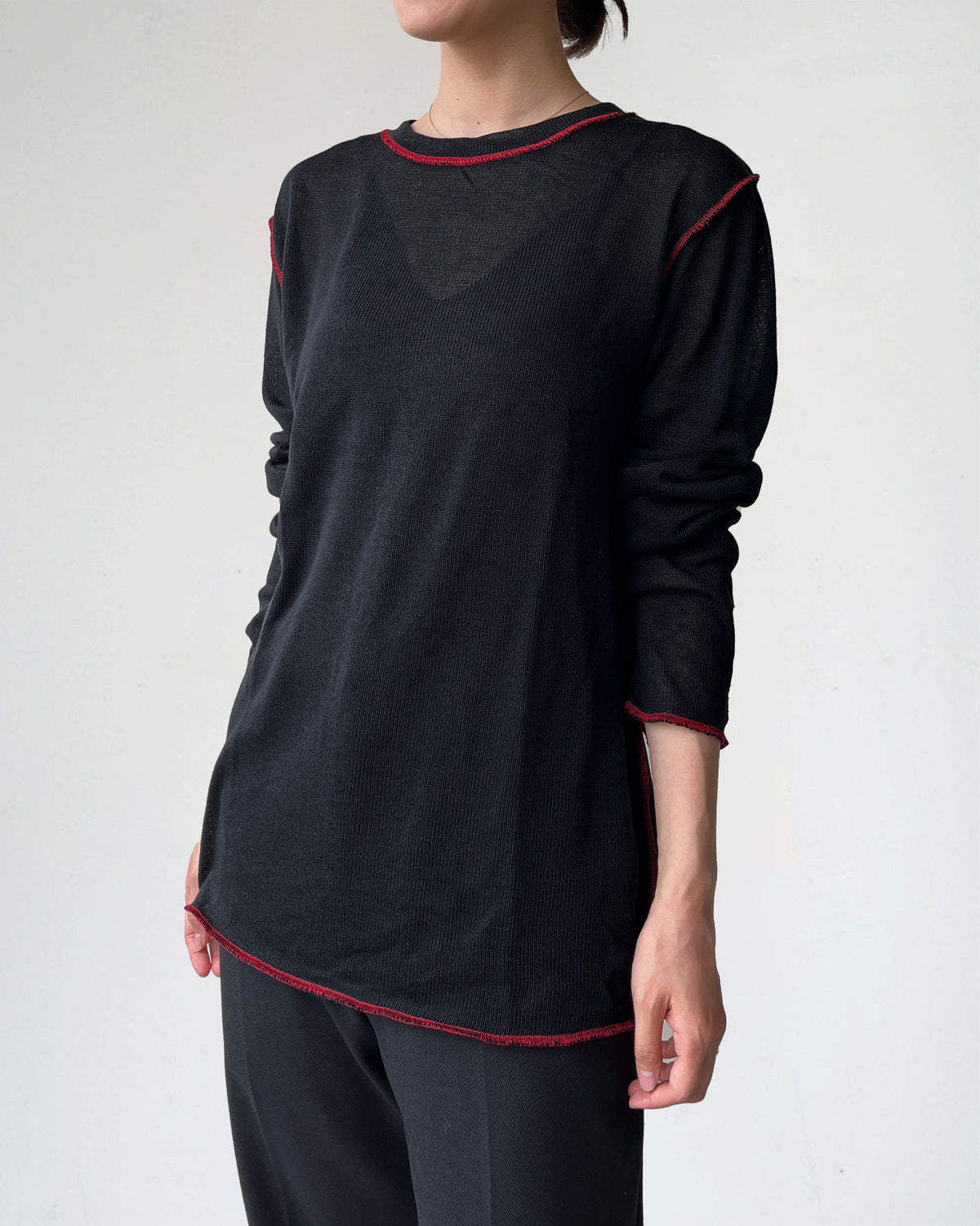 Acrylic Reverse Sheer Top