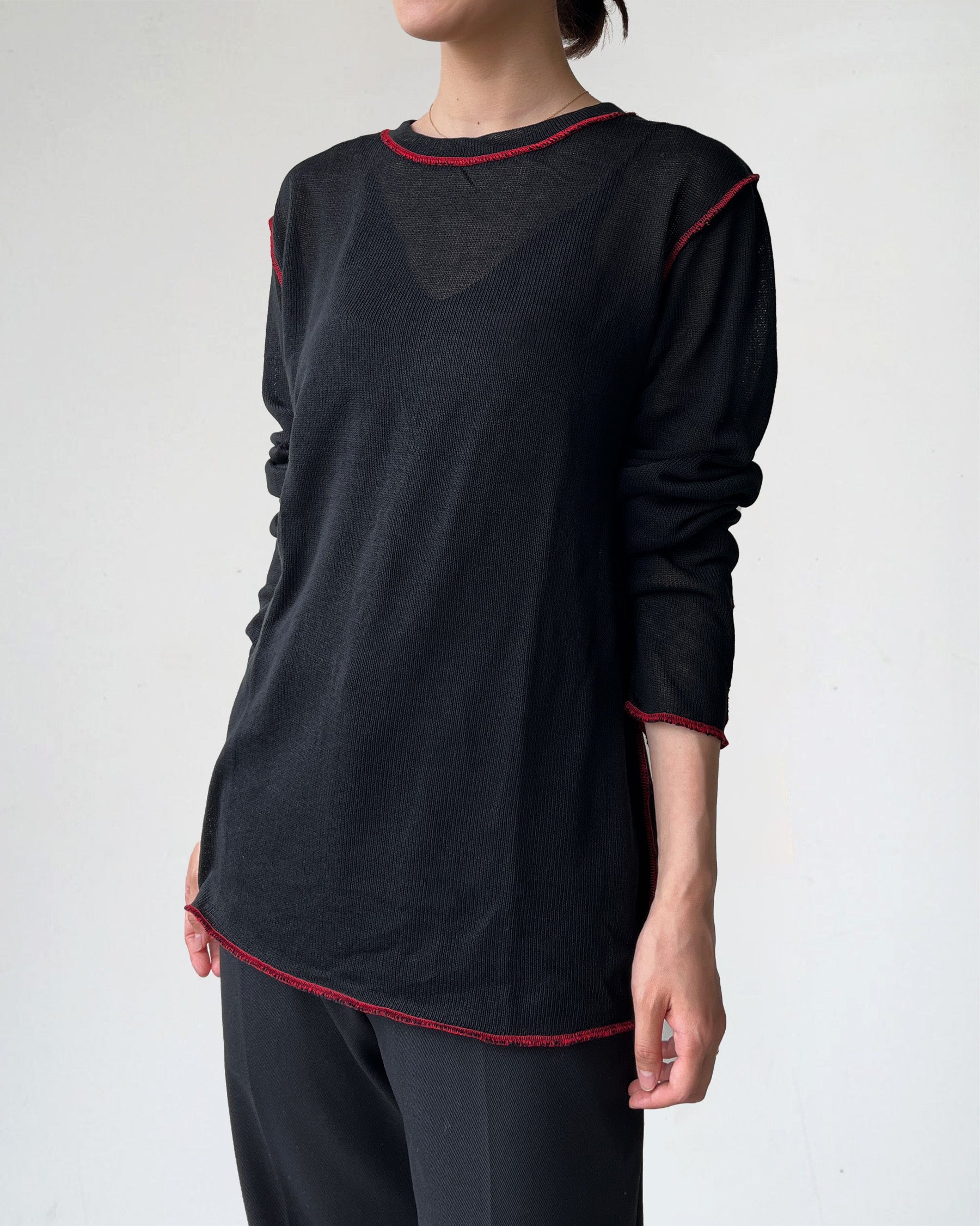 Acrylic Reverse Sheer Top