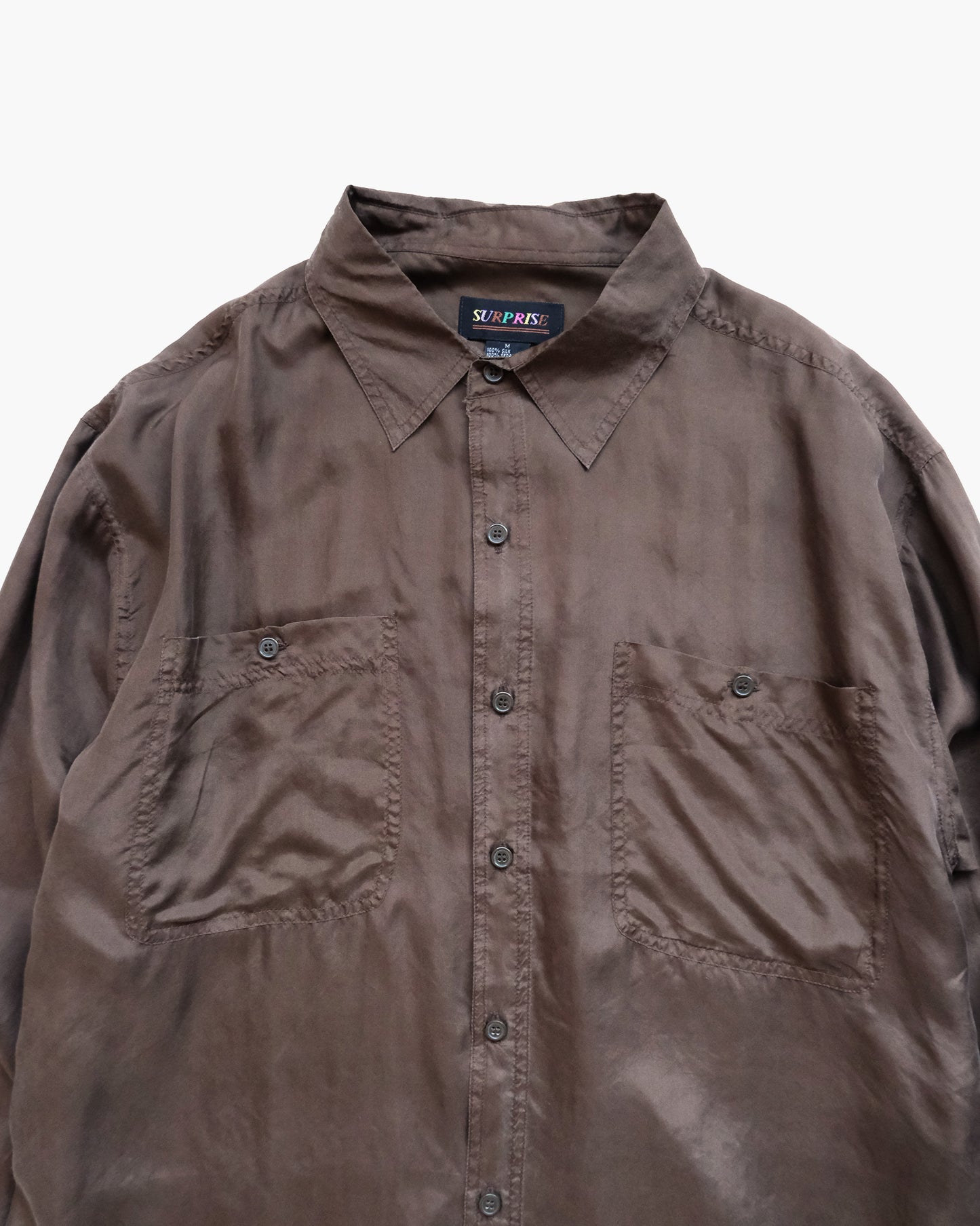 N.O.S  100% Silk Shirts - Brown