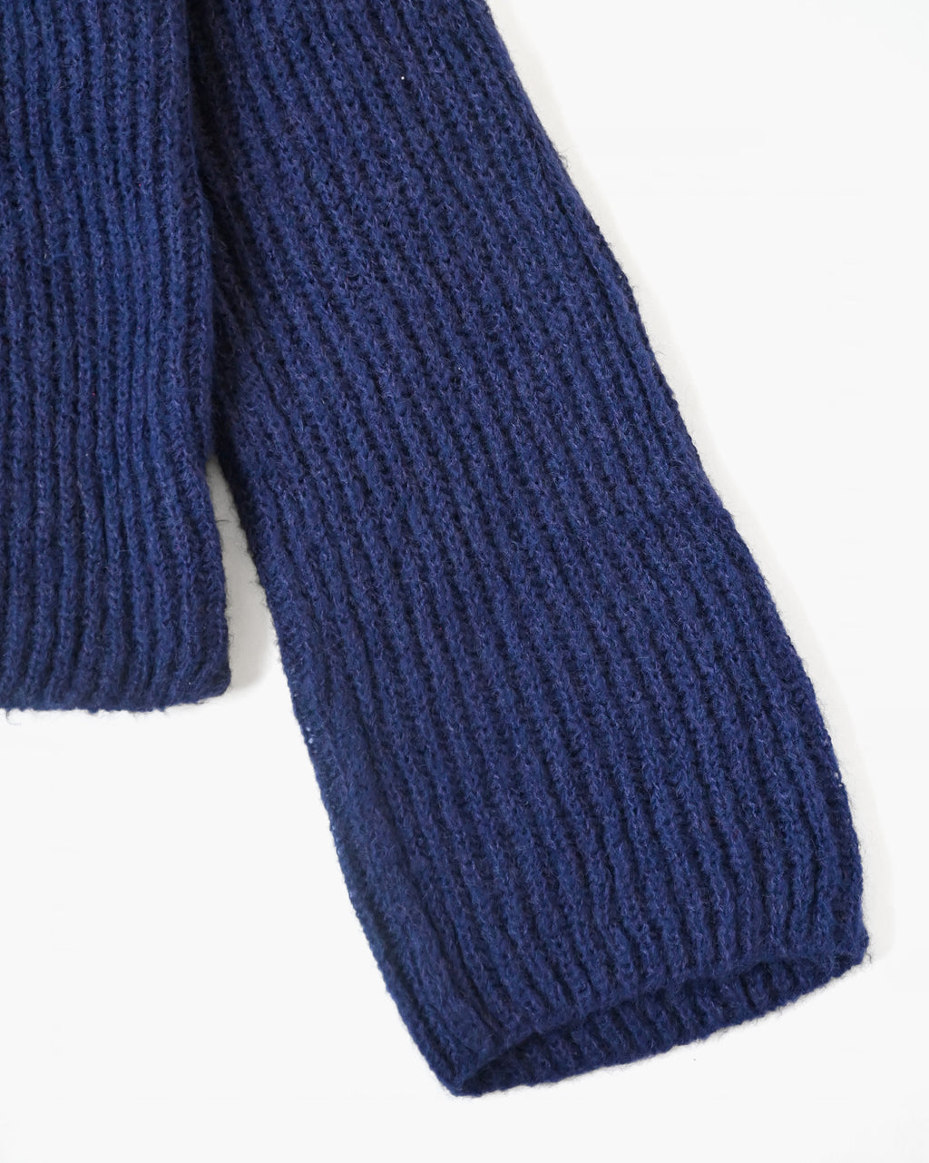 Navy Embroidered Knit