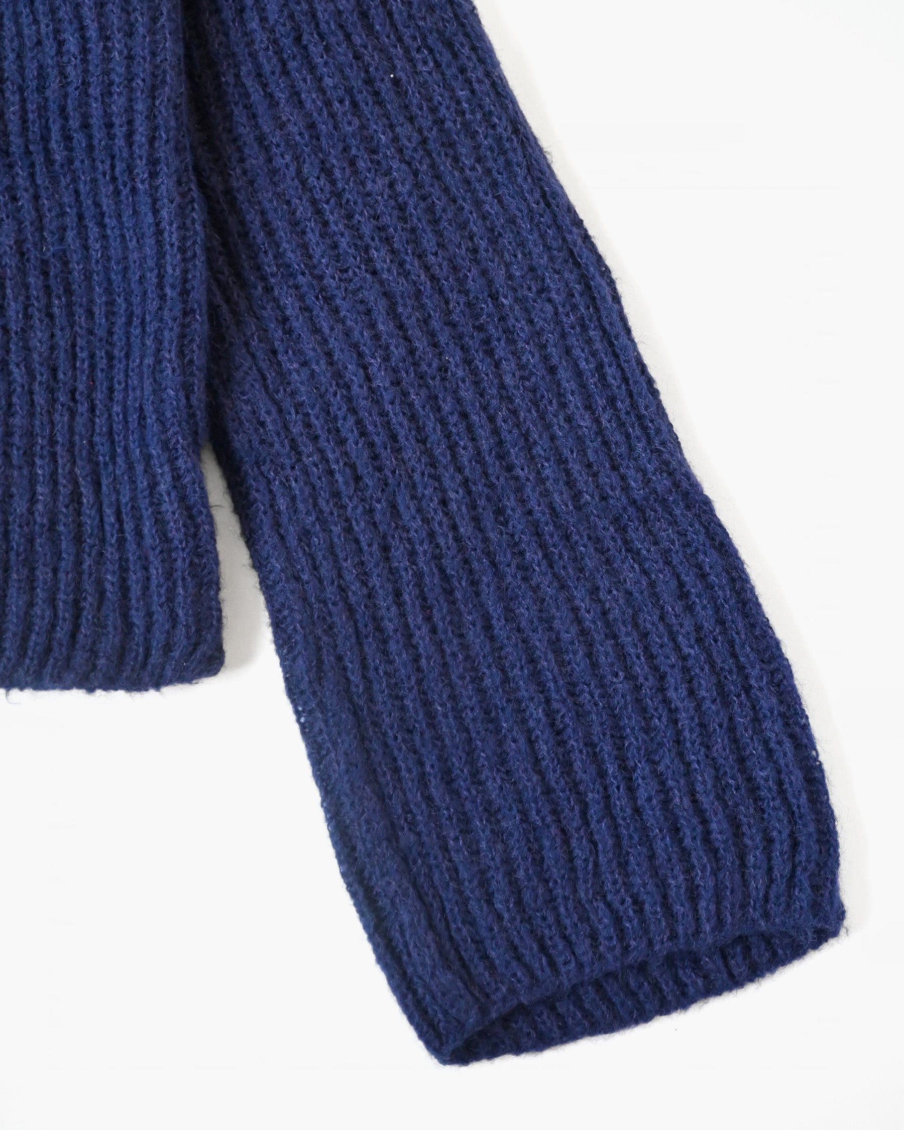 Navy Embroidered Knit