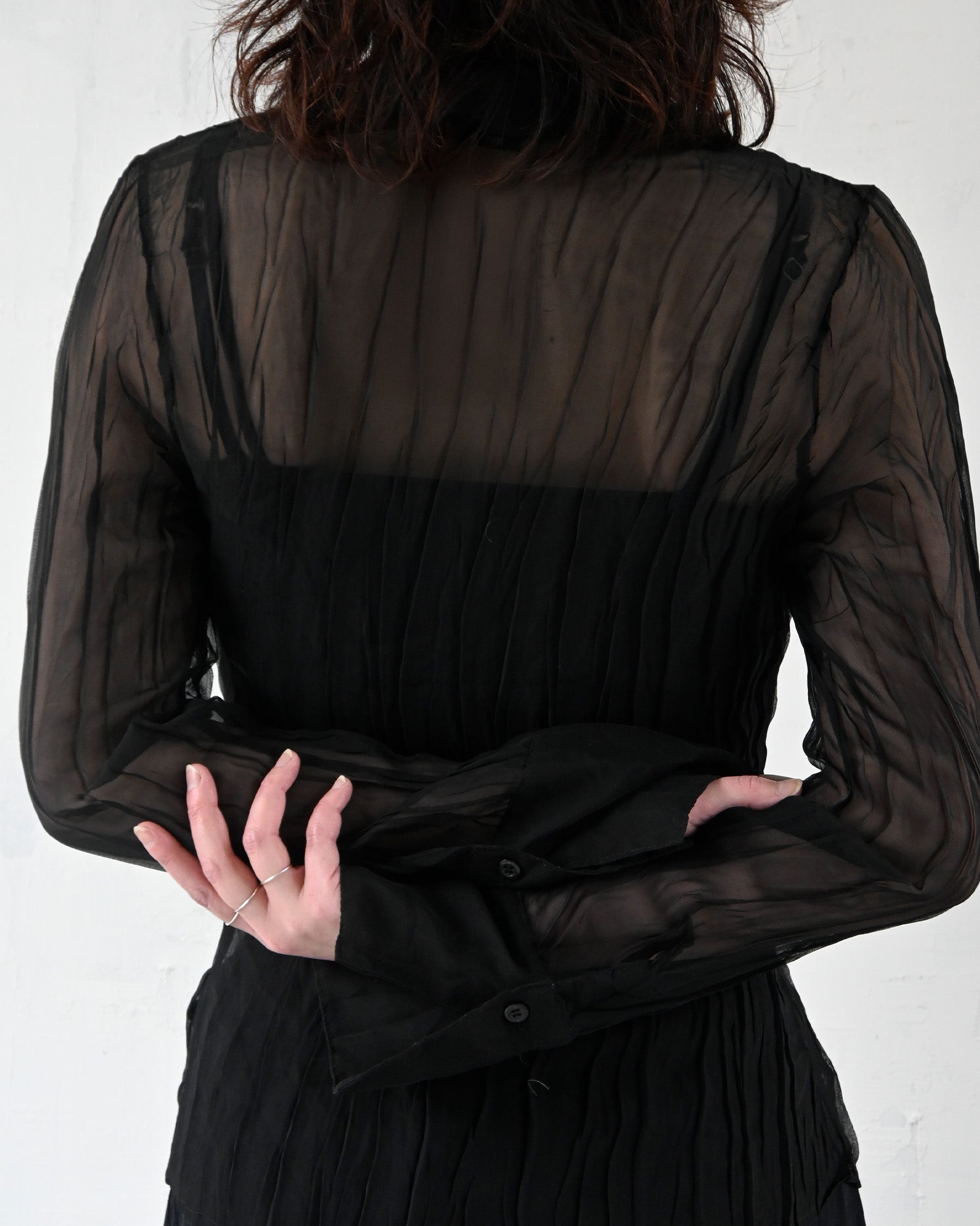 Crinkle Sheer Shirt
