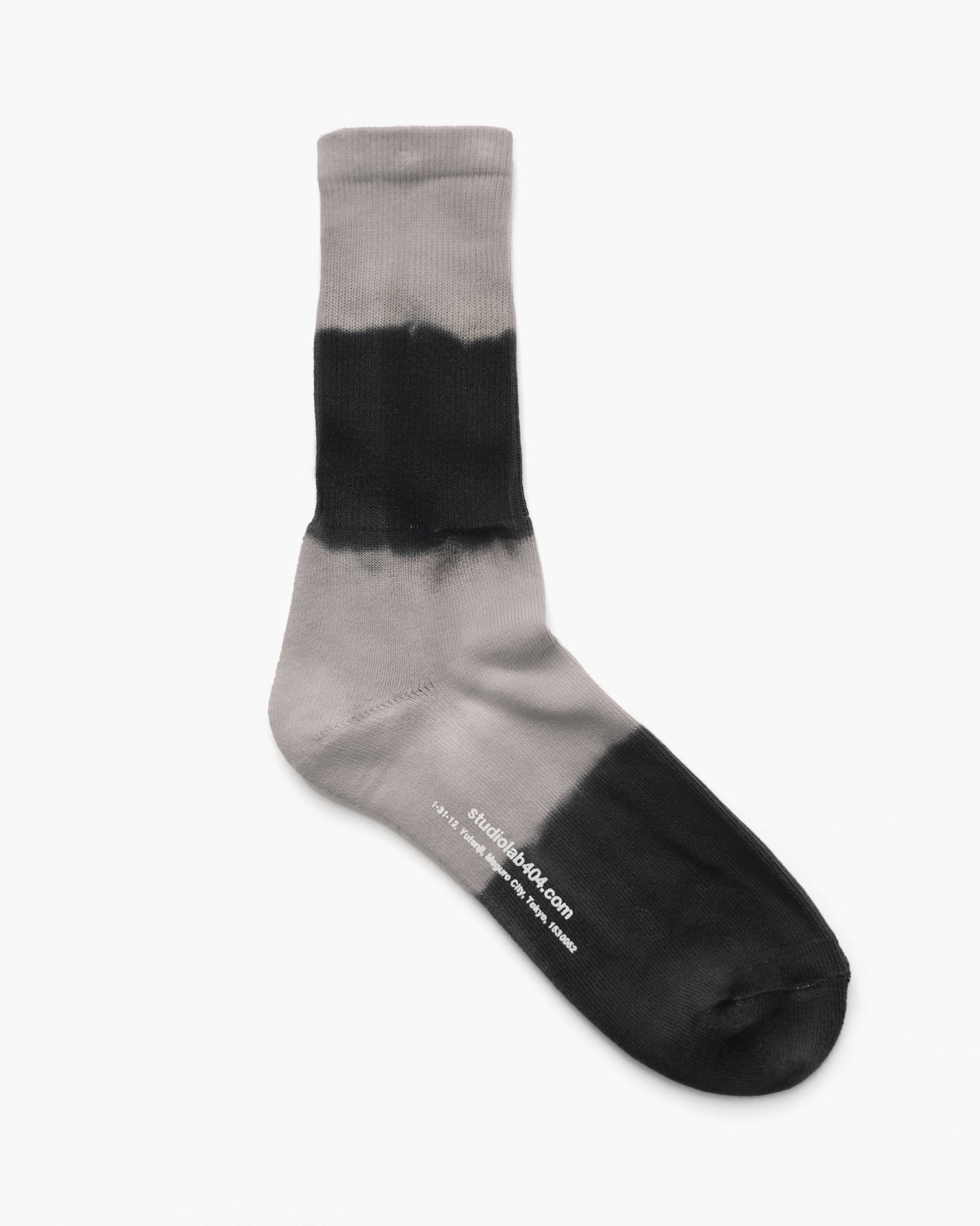 404 Gradation Pile Socks - Black x Gray
