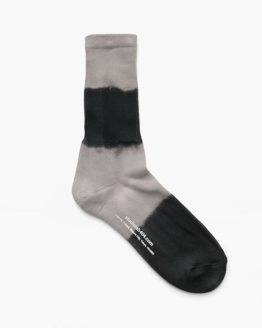404 Gradation Pile Socks - Black x Gray