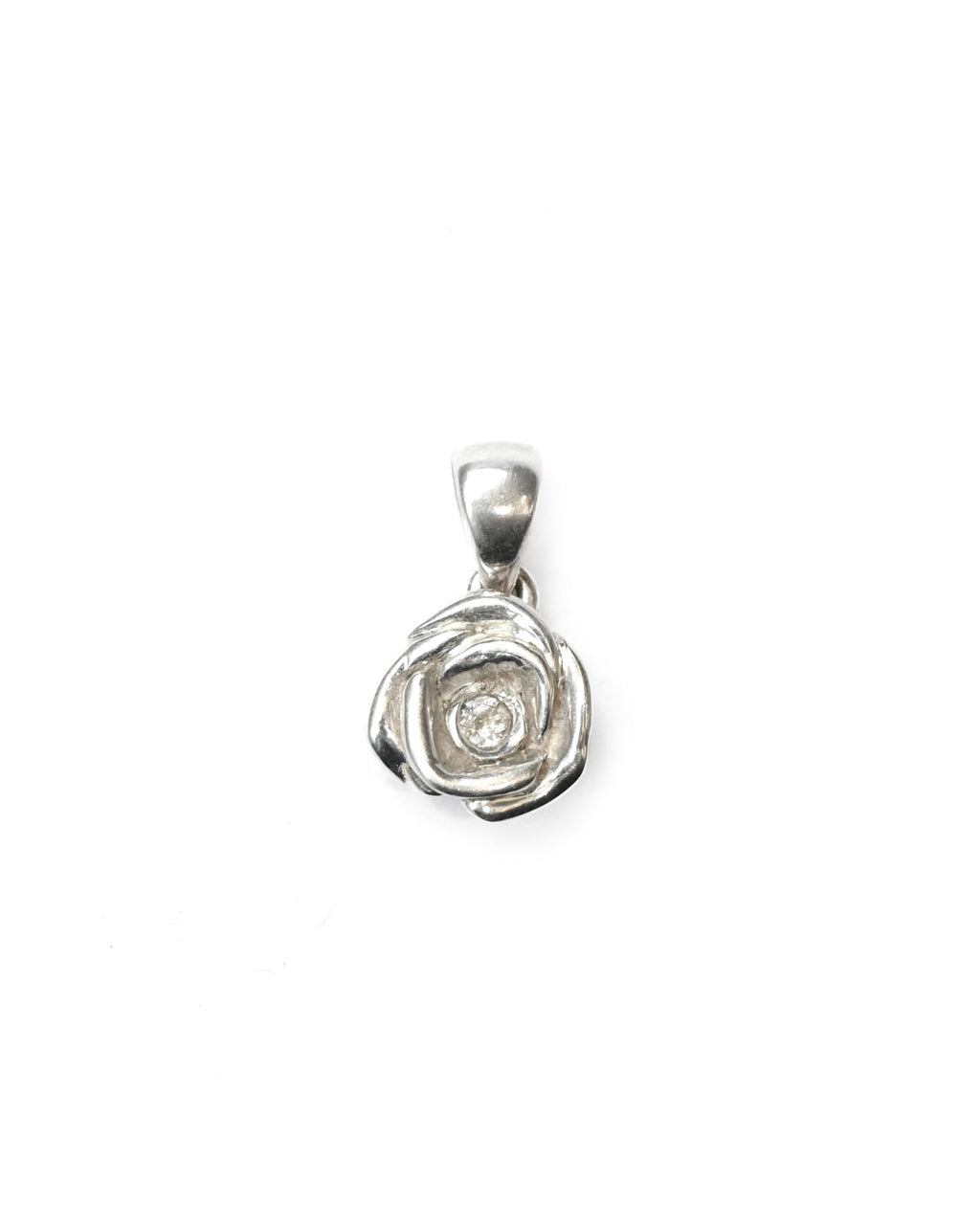 Valentine x 404 Baby Rose Charm - Silver