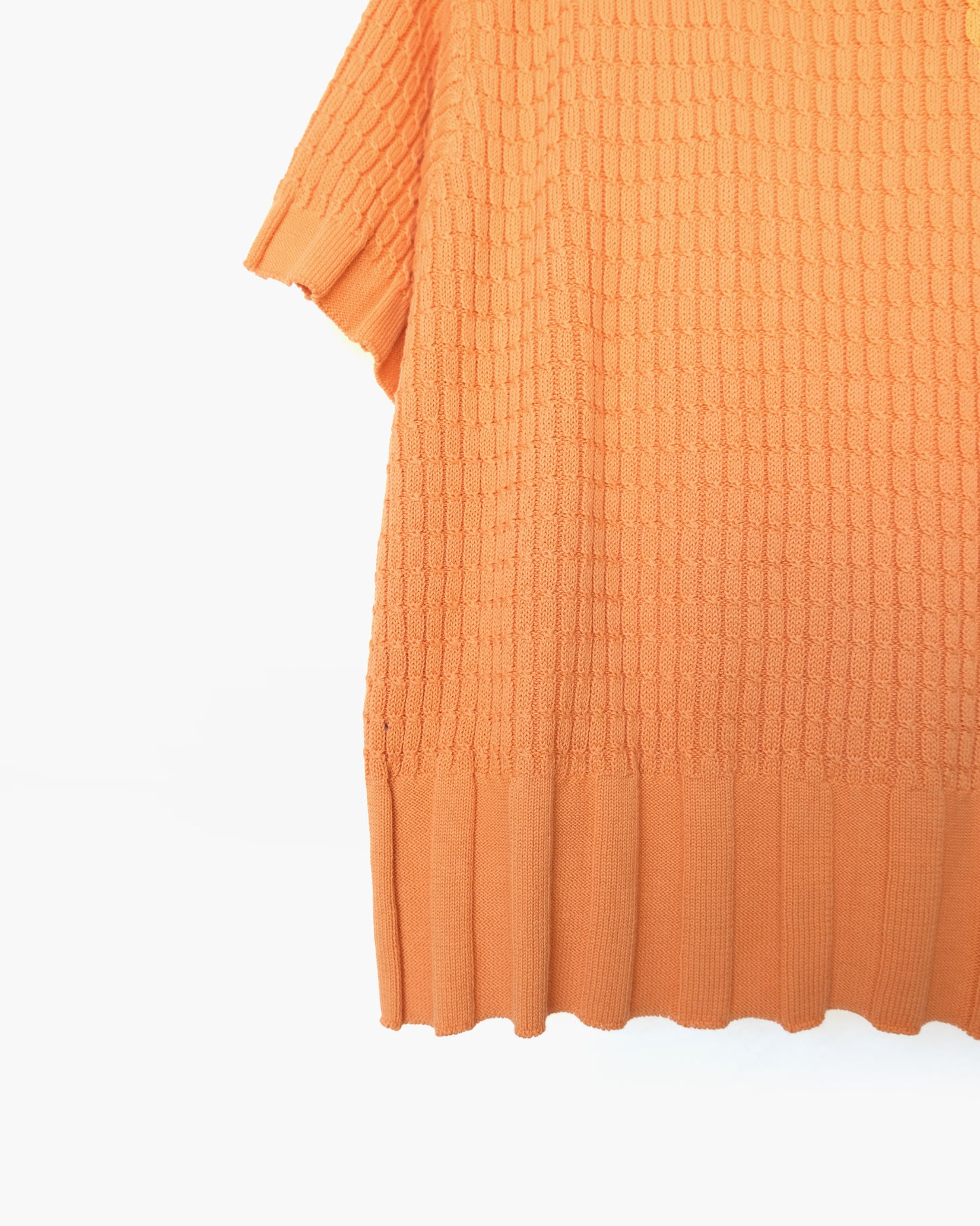 100% Cotton Orange S/S Sweater