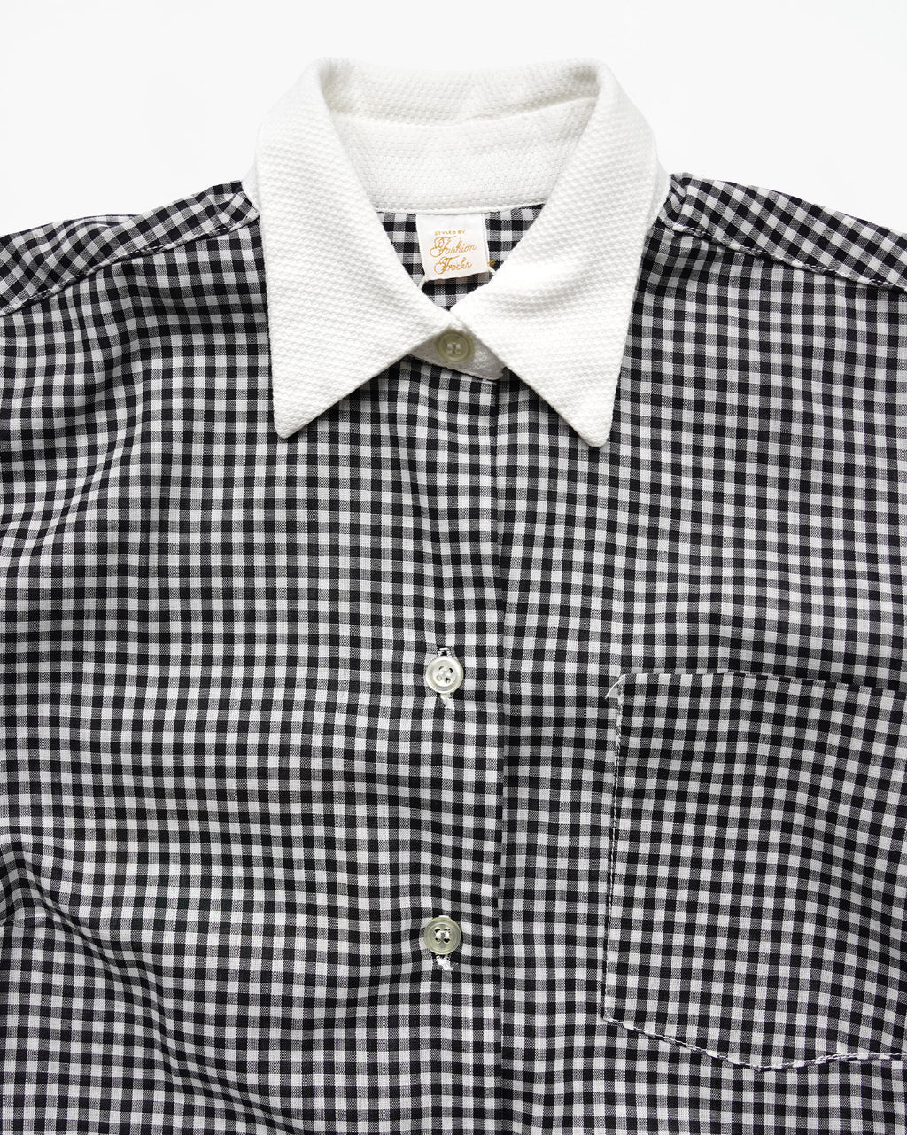 Black & White Gingham Check Shirt
