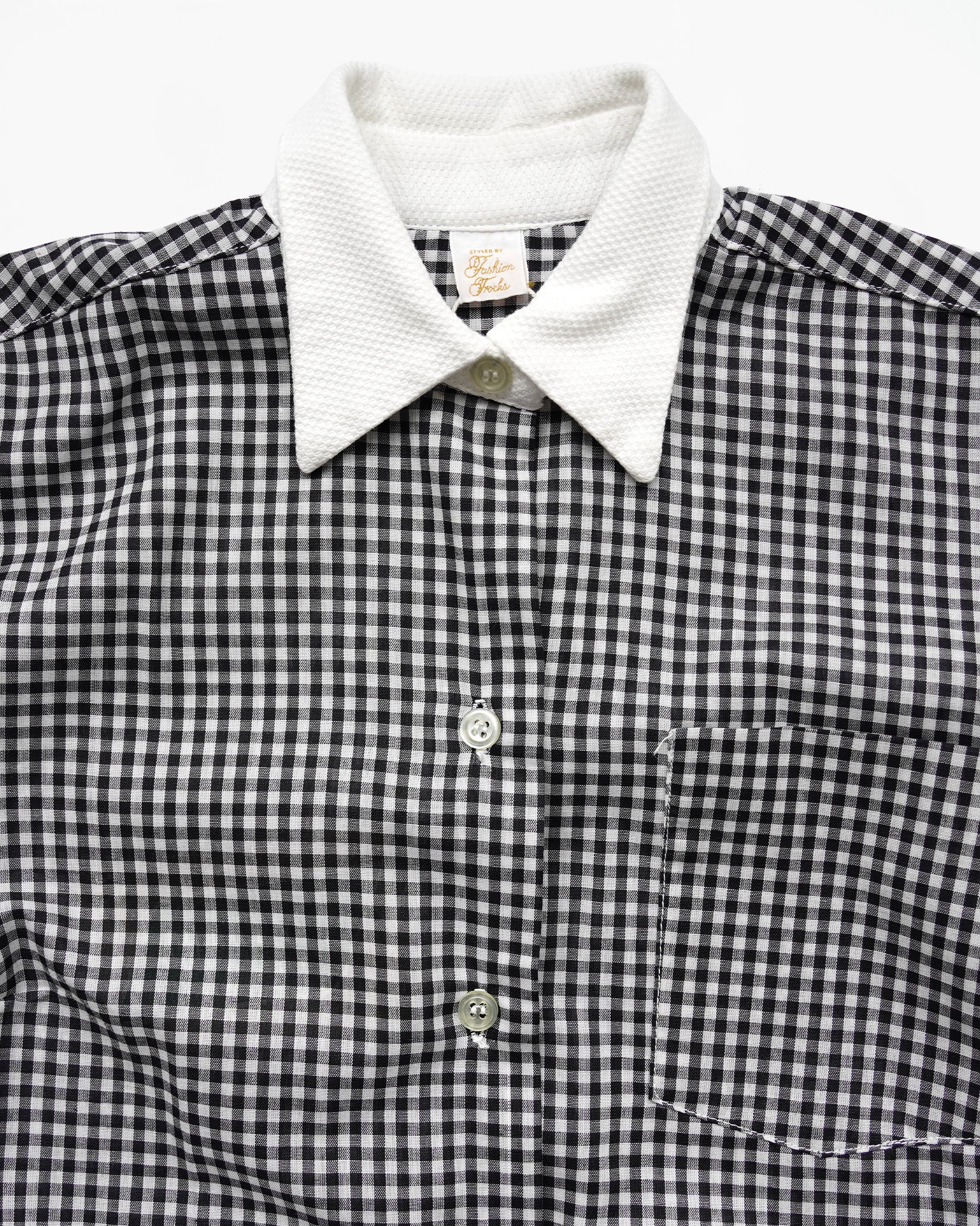 Black & White Gingham Check Shirt