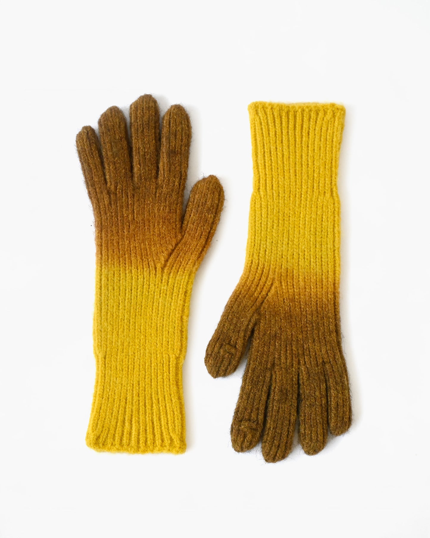 [404irregular] Gradation Gloves - Yellow x Brown