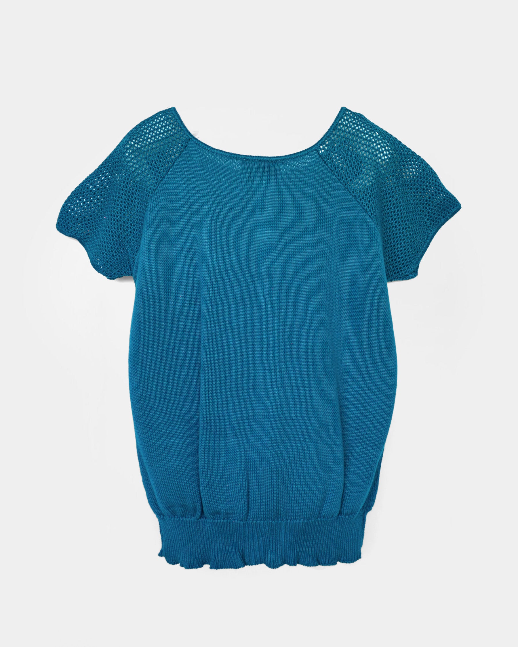 70'S S/S Knit Top - Blue