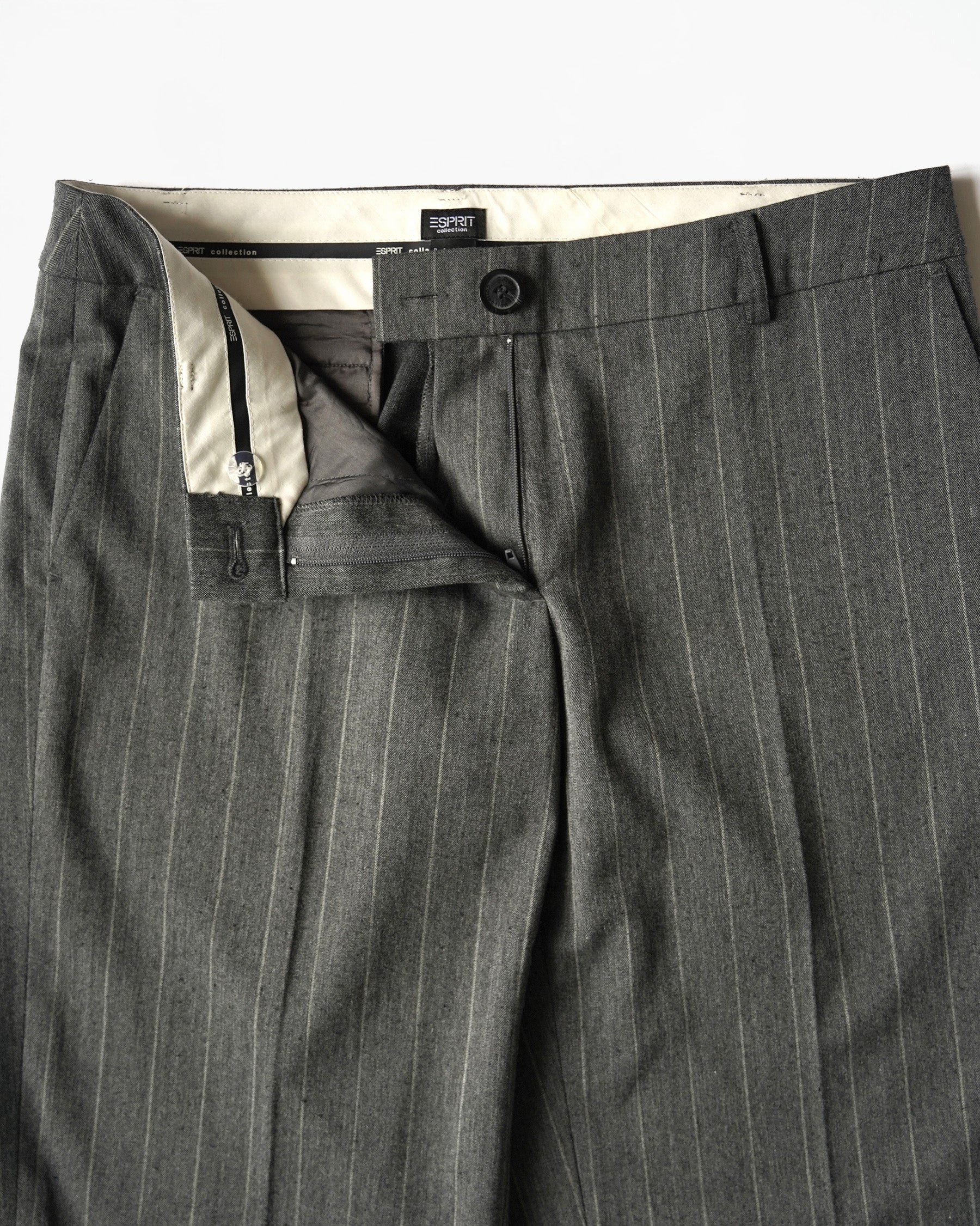 Low-rise Pinstriped Trousers