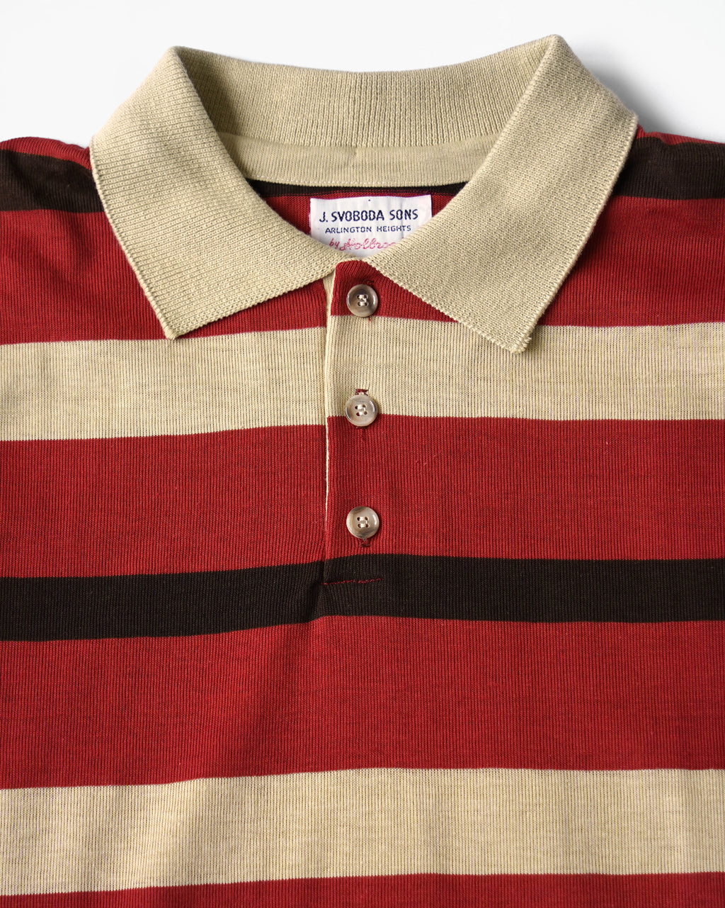 1980's Wide Stripe Rugby Polo Shirt