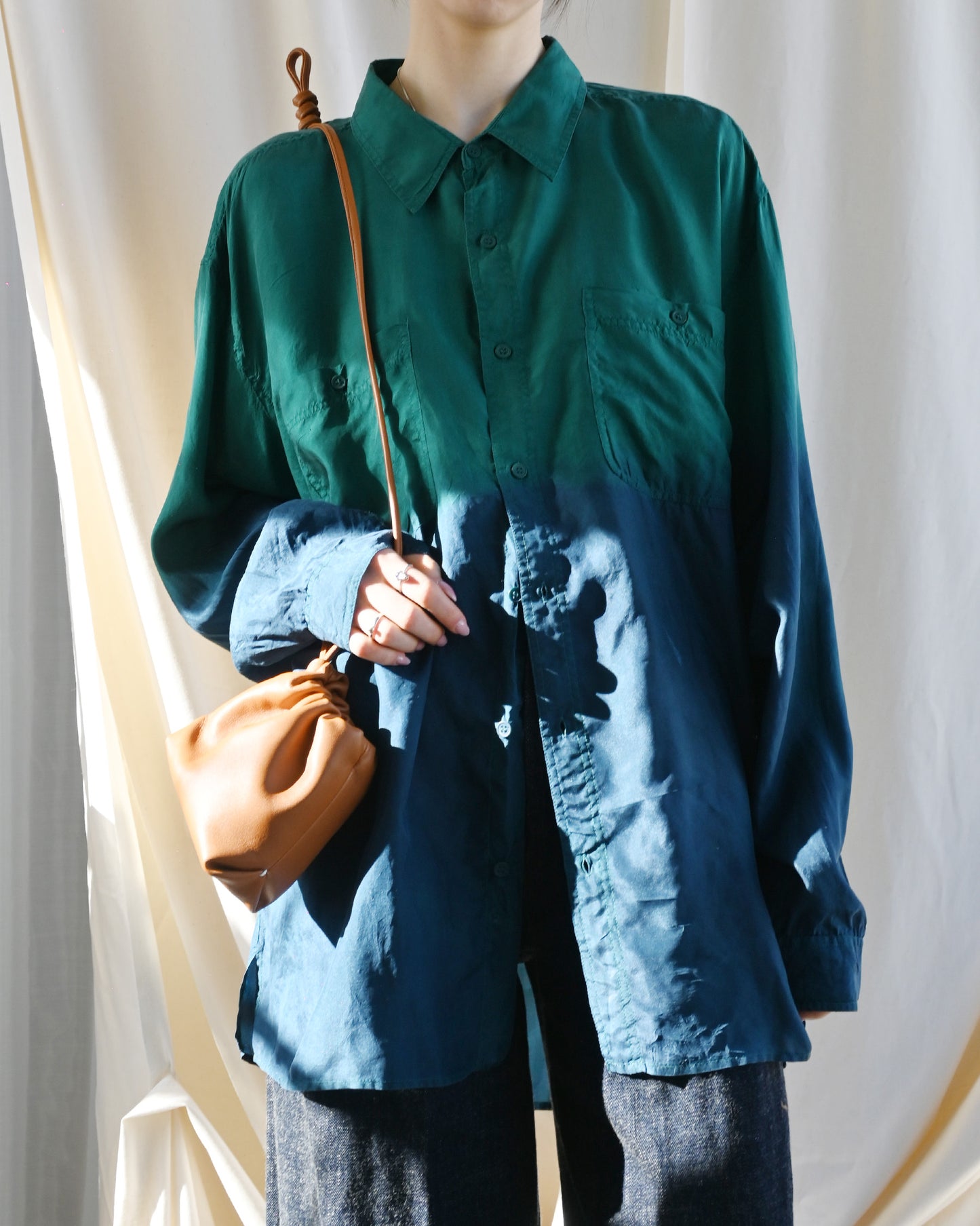 404irregular - Over-dyed Silk Shirt