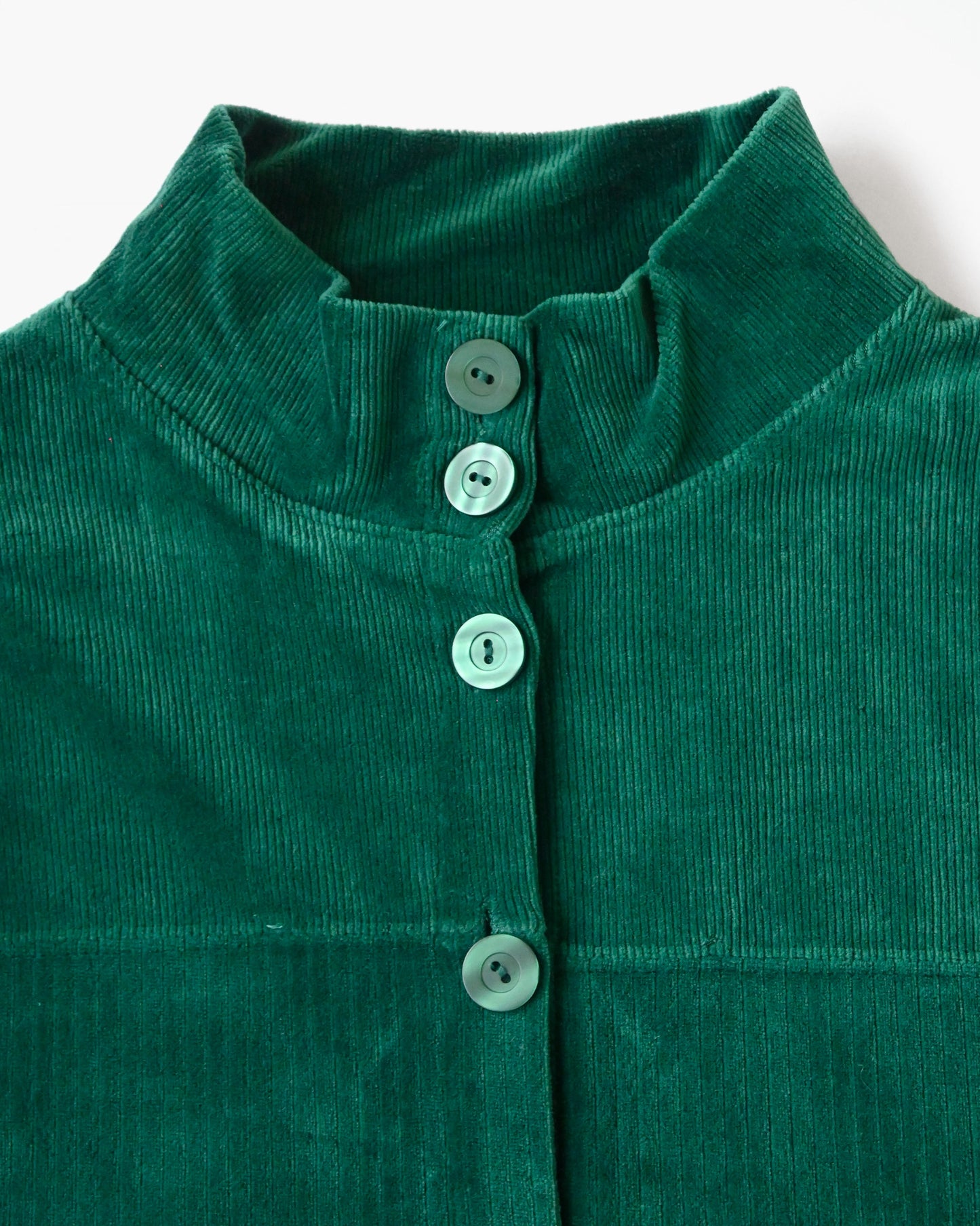 Velour Stand Collar Shirt