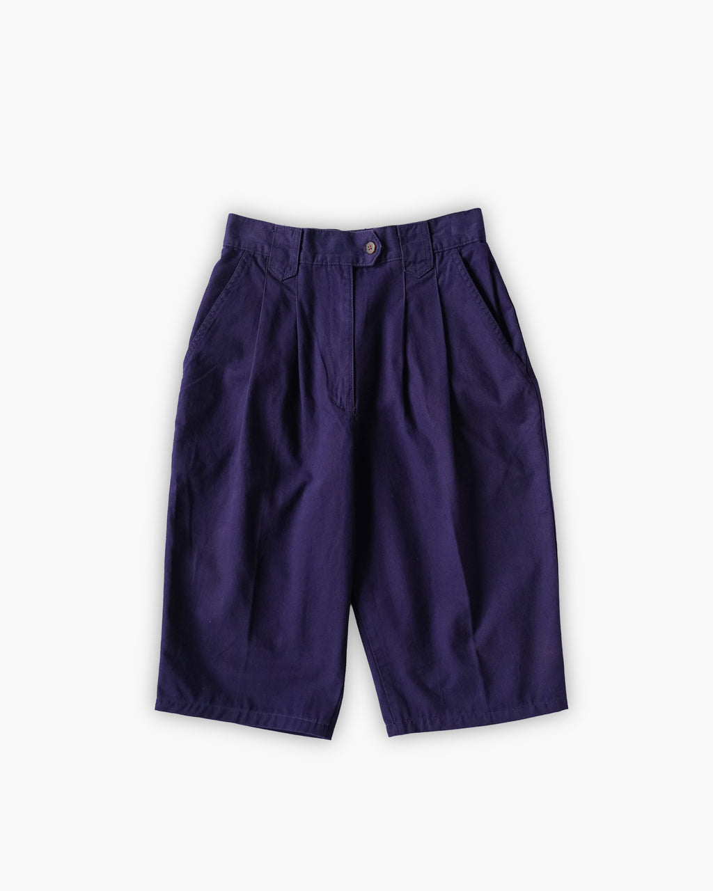 "Woolrich" Cotton Tuck Short Trousers - Purple