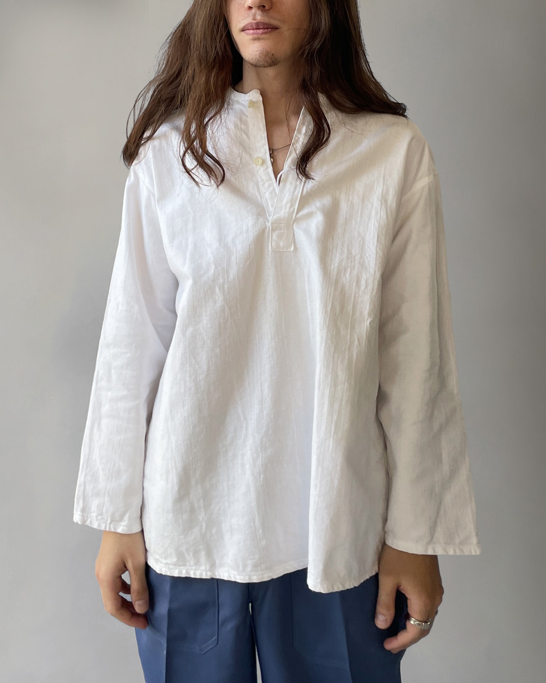 Russian Pullover Shirts - White