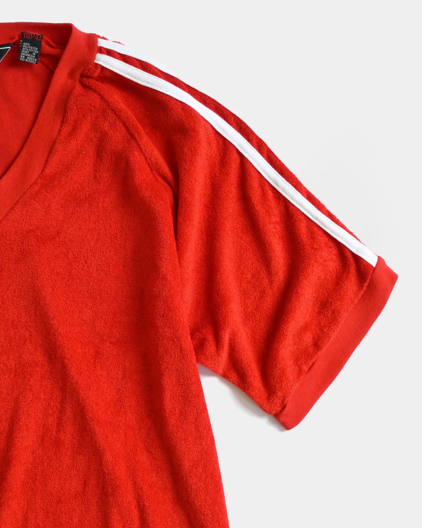 70S Cotton Pile Top - Red