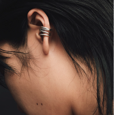 Coil Ear Cuff - Silver