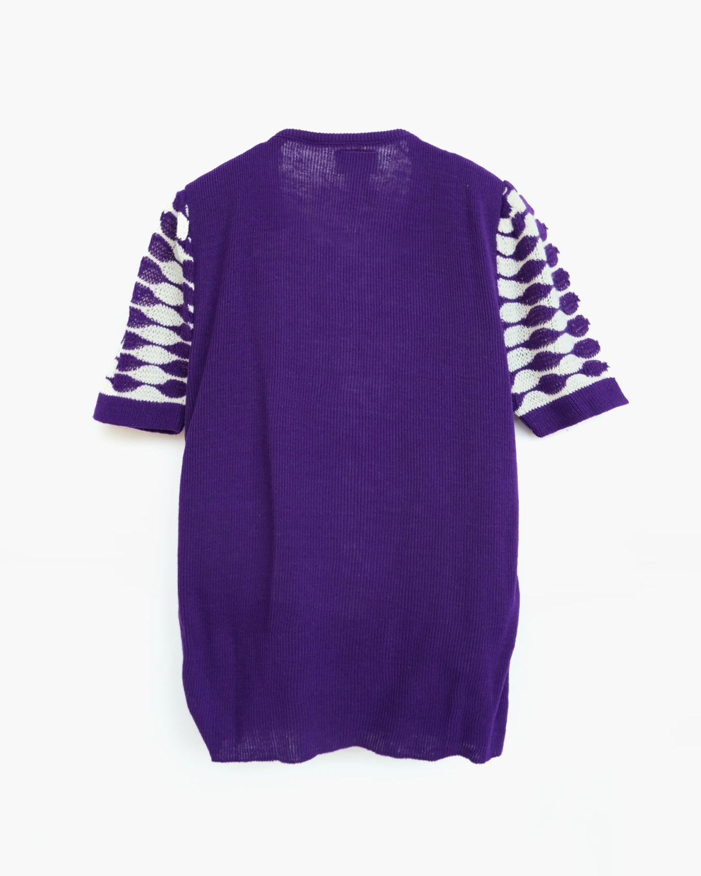 S/S Purple Knit Top
