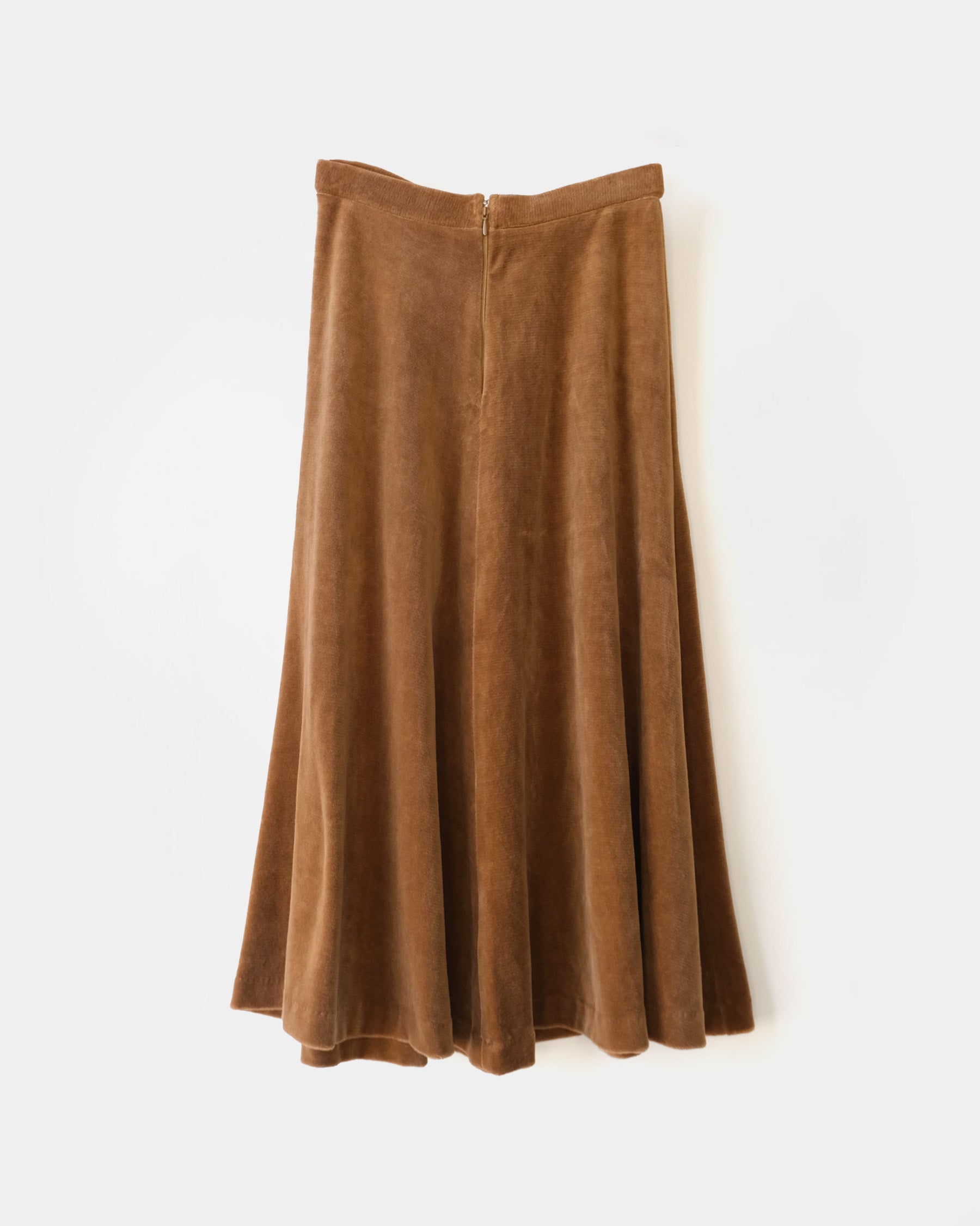 Velour Skirt - Brown
