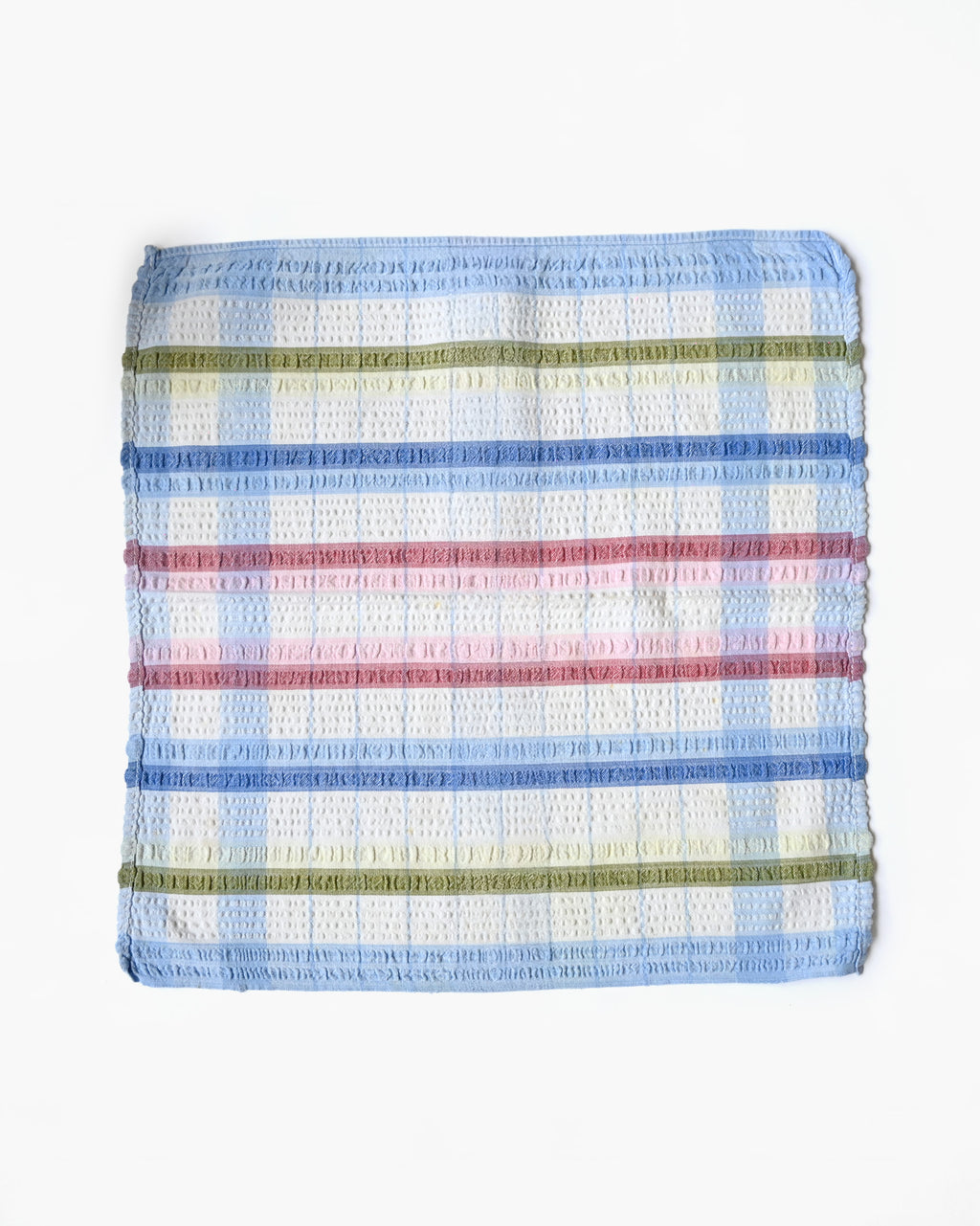 Plaid Waffle Texture Kitchen Towel