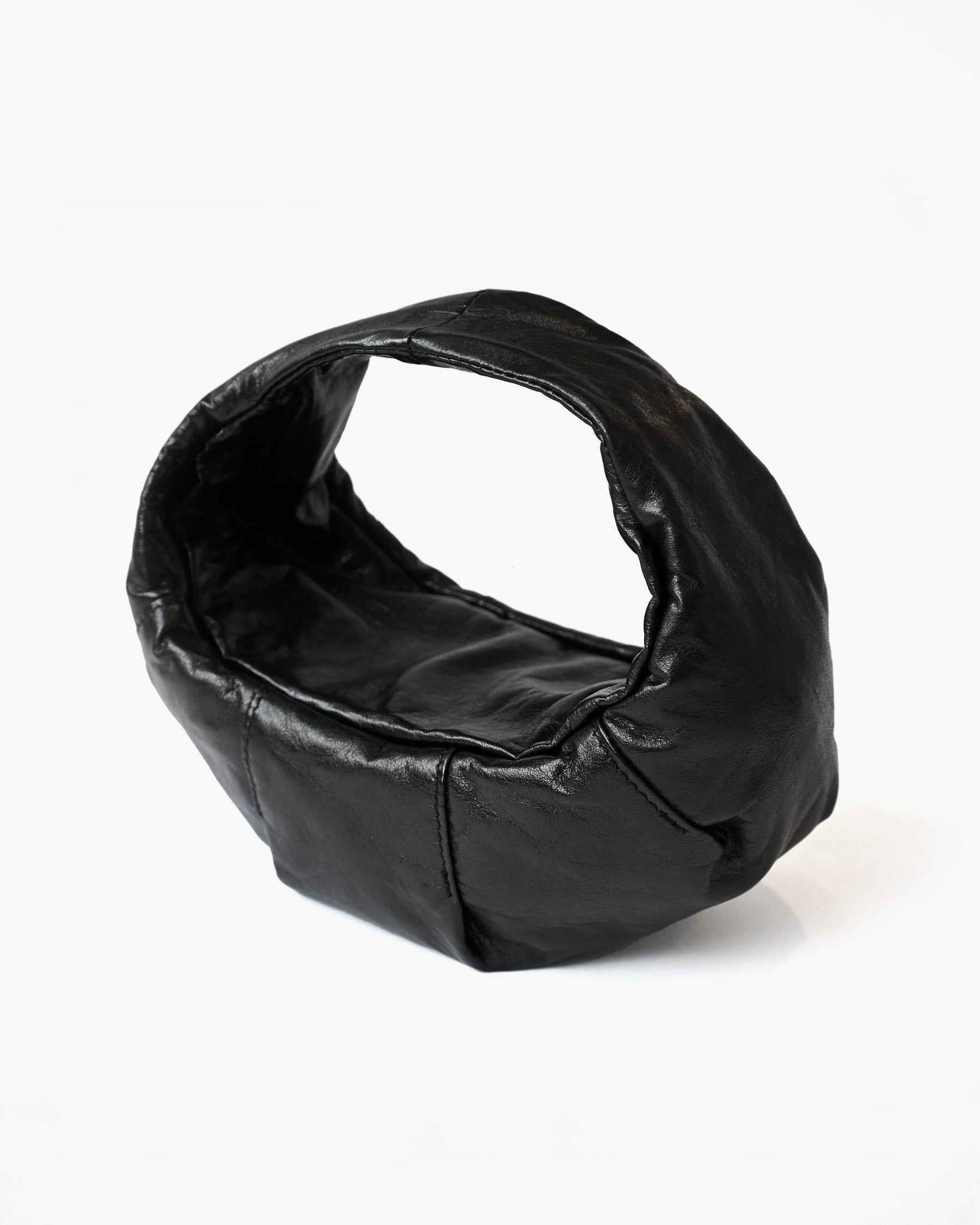 "RUOHAN" BLACK MINI MOON BAG
