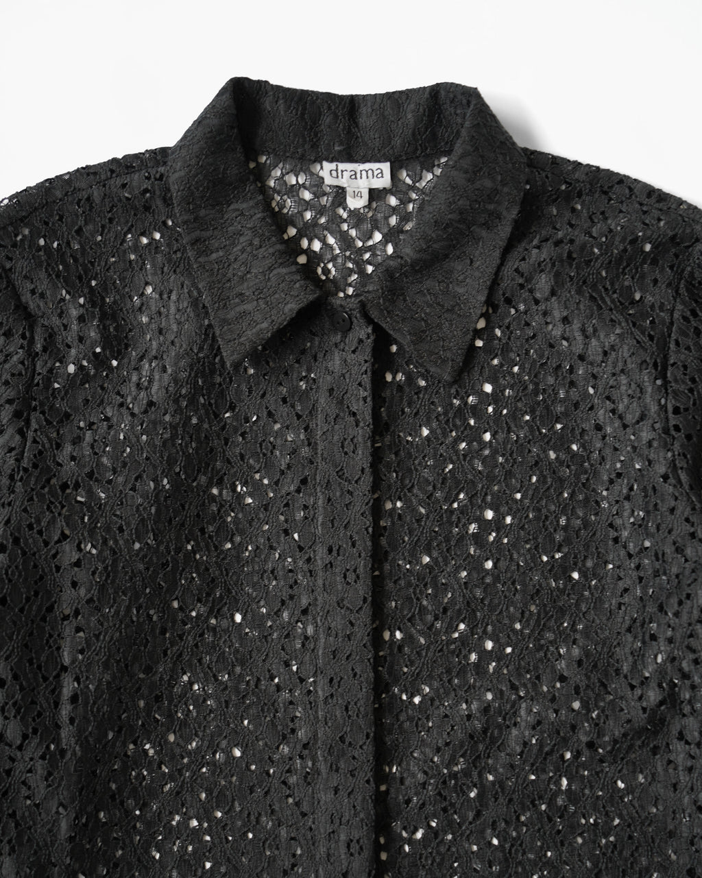 Sheer Black Lace Shirt