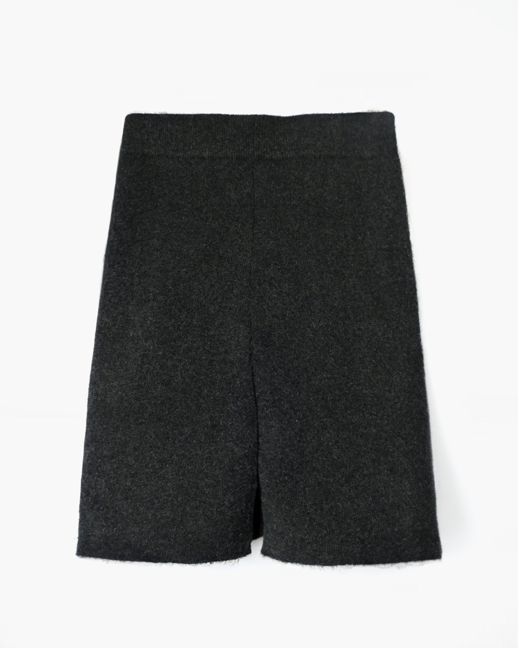404 Cashmere Rib Shorts - Charcoal