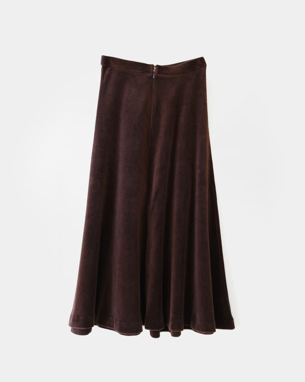 Velour Skirt - Dark Brown