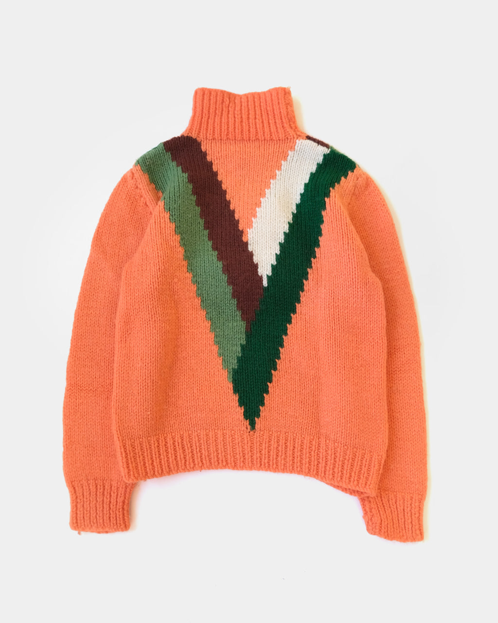80s Wool Patterned Sweater