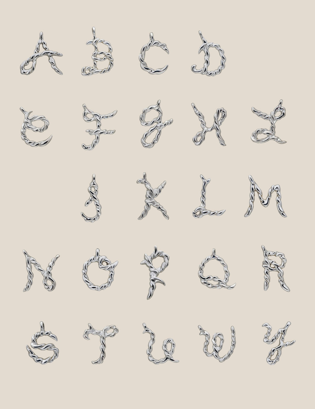 "Isabella Etou" Alphabet Necklace