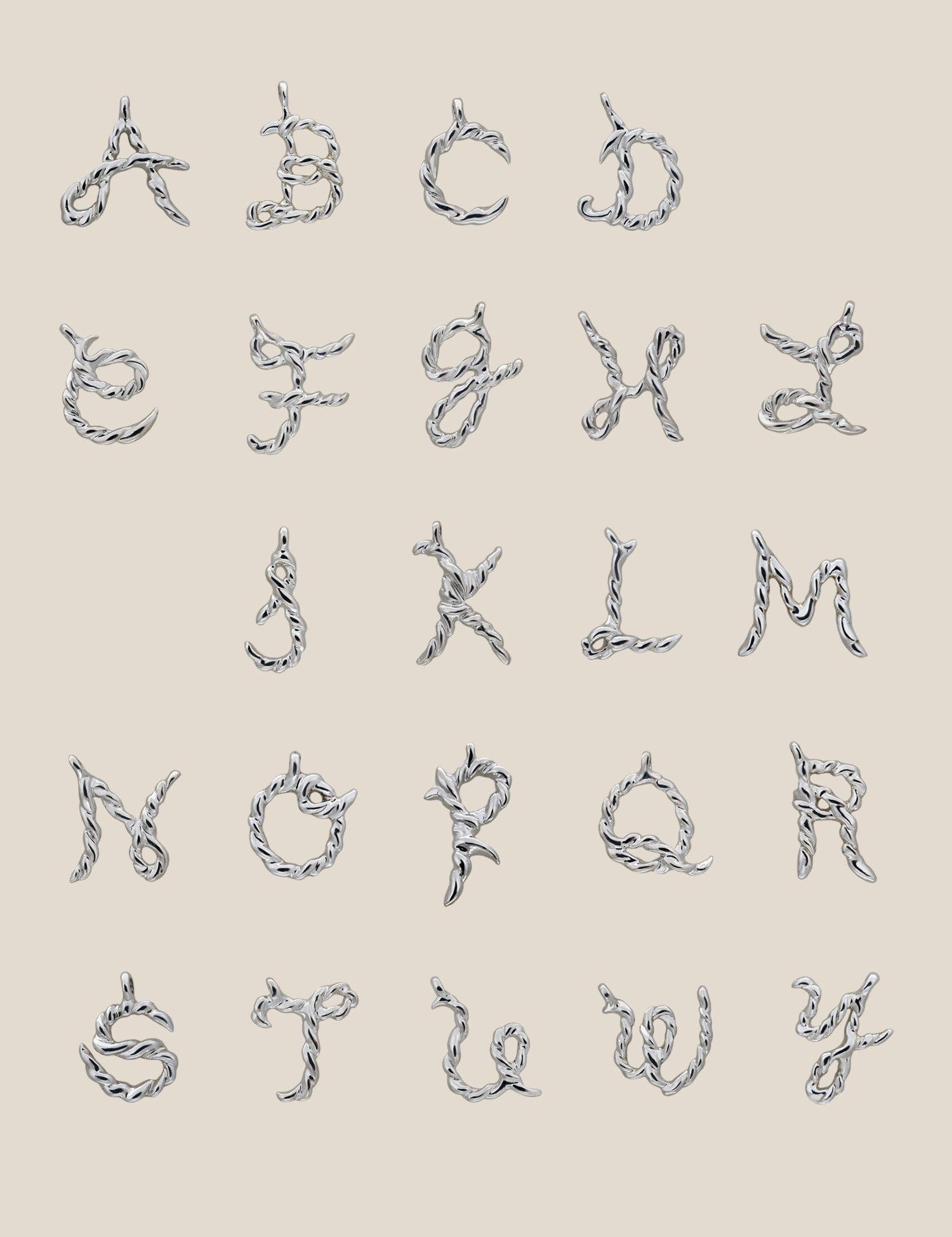 "Isabella Etou" Alphabet Necklace