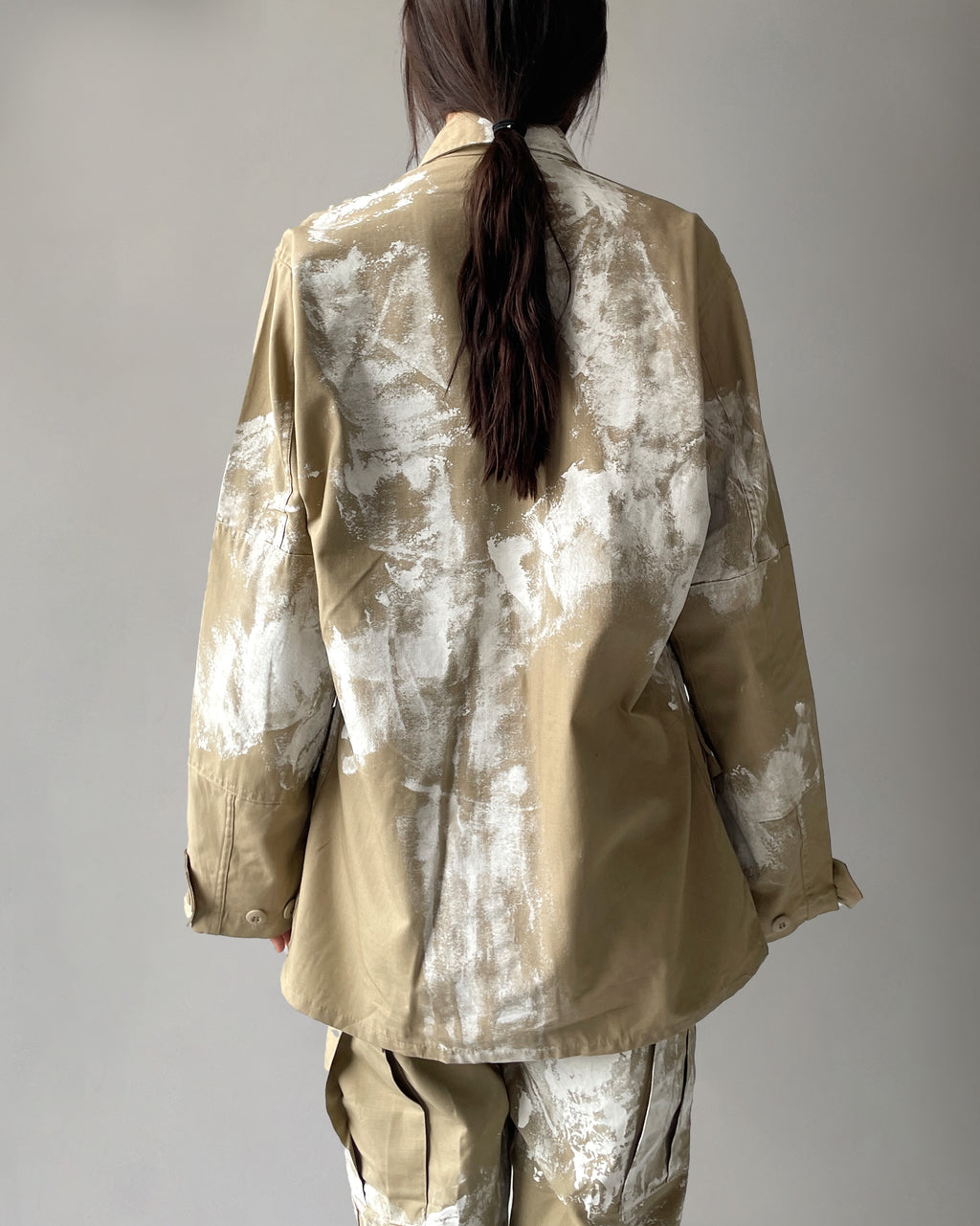 404irregular - Painted BDU Jacket - Beige
