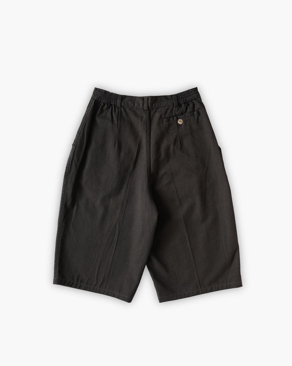 "Woolrich" Cotton Tuck Short Trousers - Black
